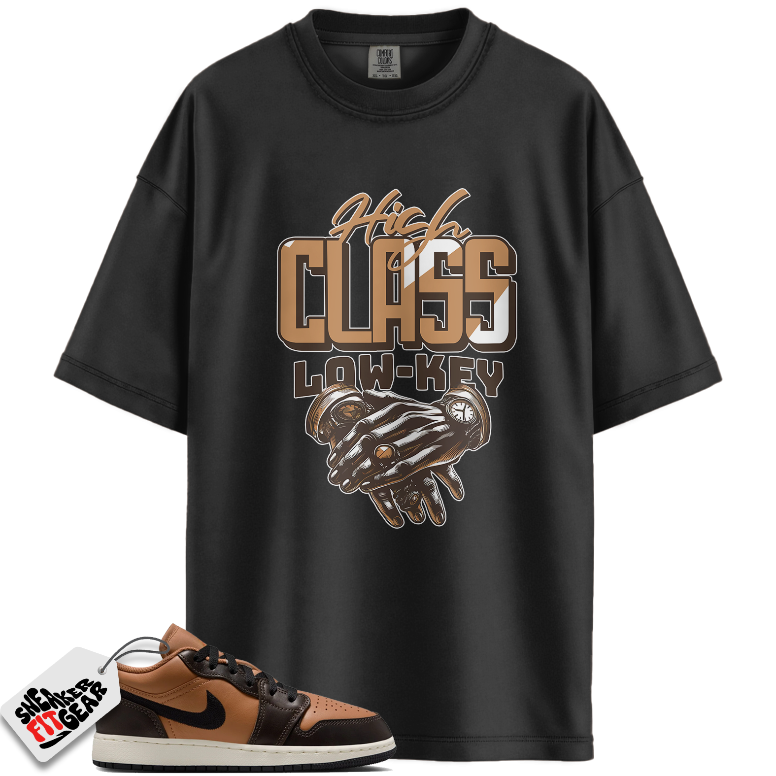Jordan 1 Low SE Flax Baroque Brown Match Shirts, High Class Shirt Brown To Match Jordan 1 Low SE Flax Baroque Brown Main image