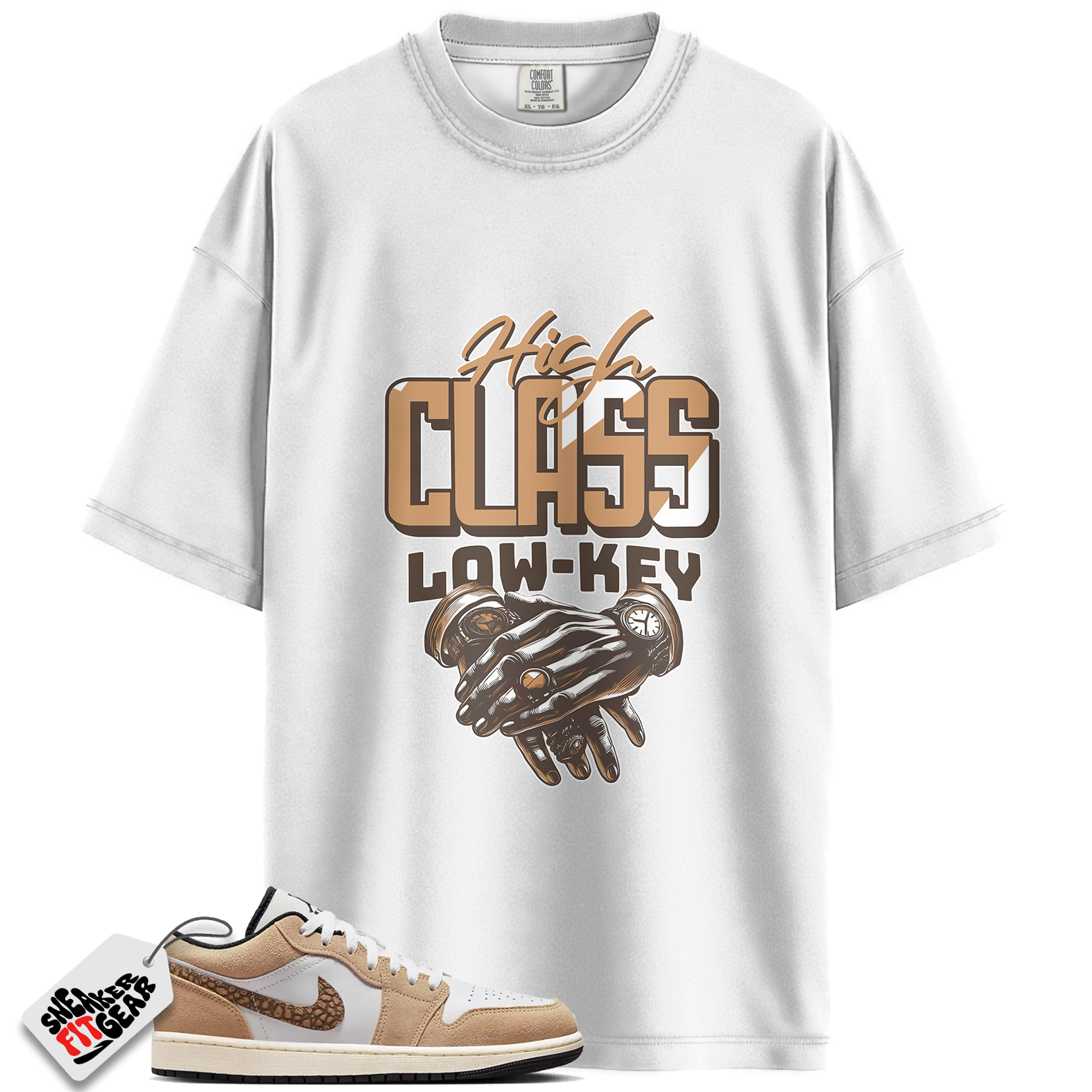 Jordan 1 Low SE Brown Elephant Match Shirts, High Class Shirt Brown To Match Jordan 1 Low SE Brown Elephant Main image