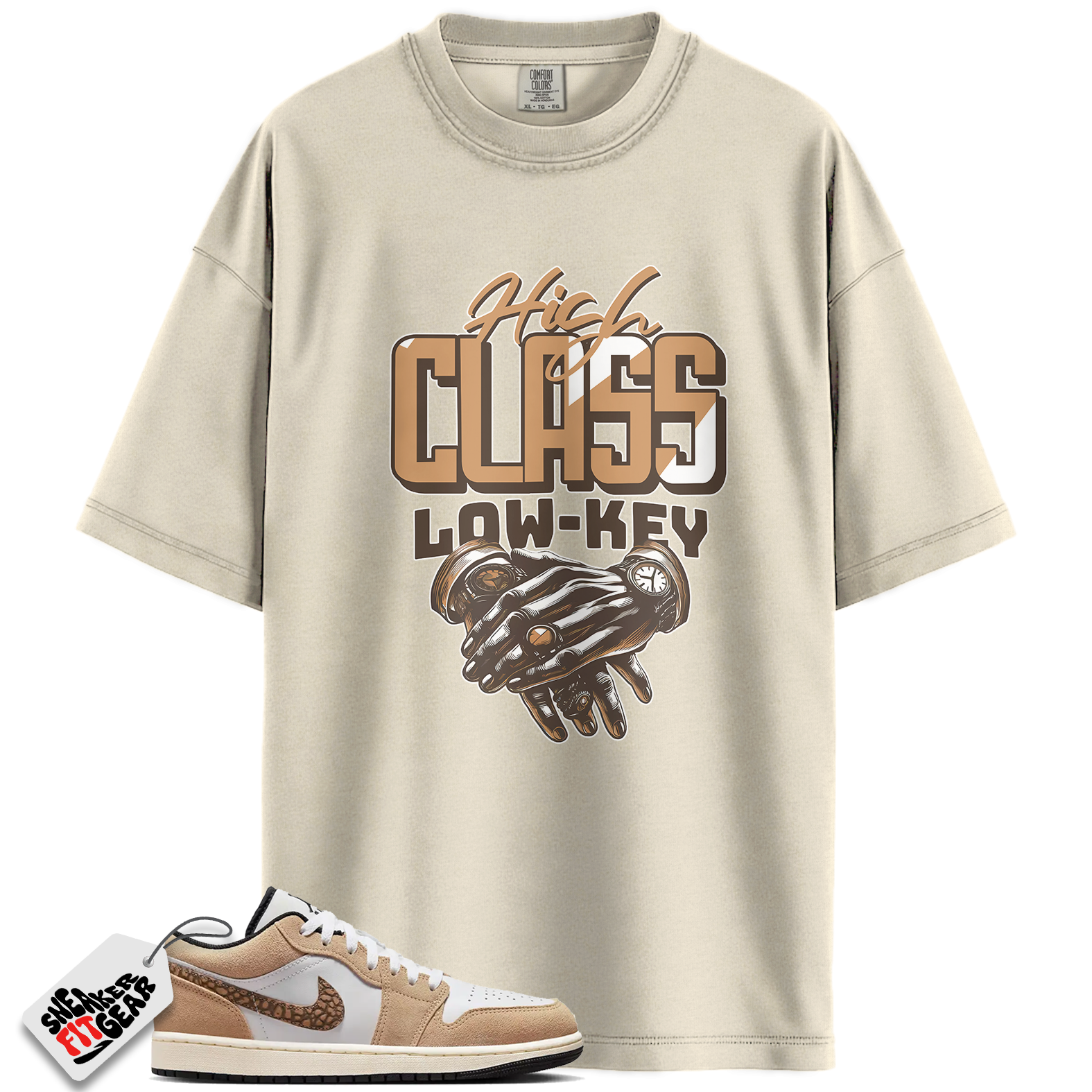 Jordan 1 Low SE Brown Elephant Match Shirts, High Class Shirt Brown To Match Jordan 1 Low SE Brown Elephant Main image