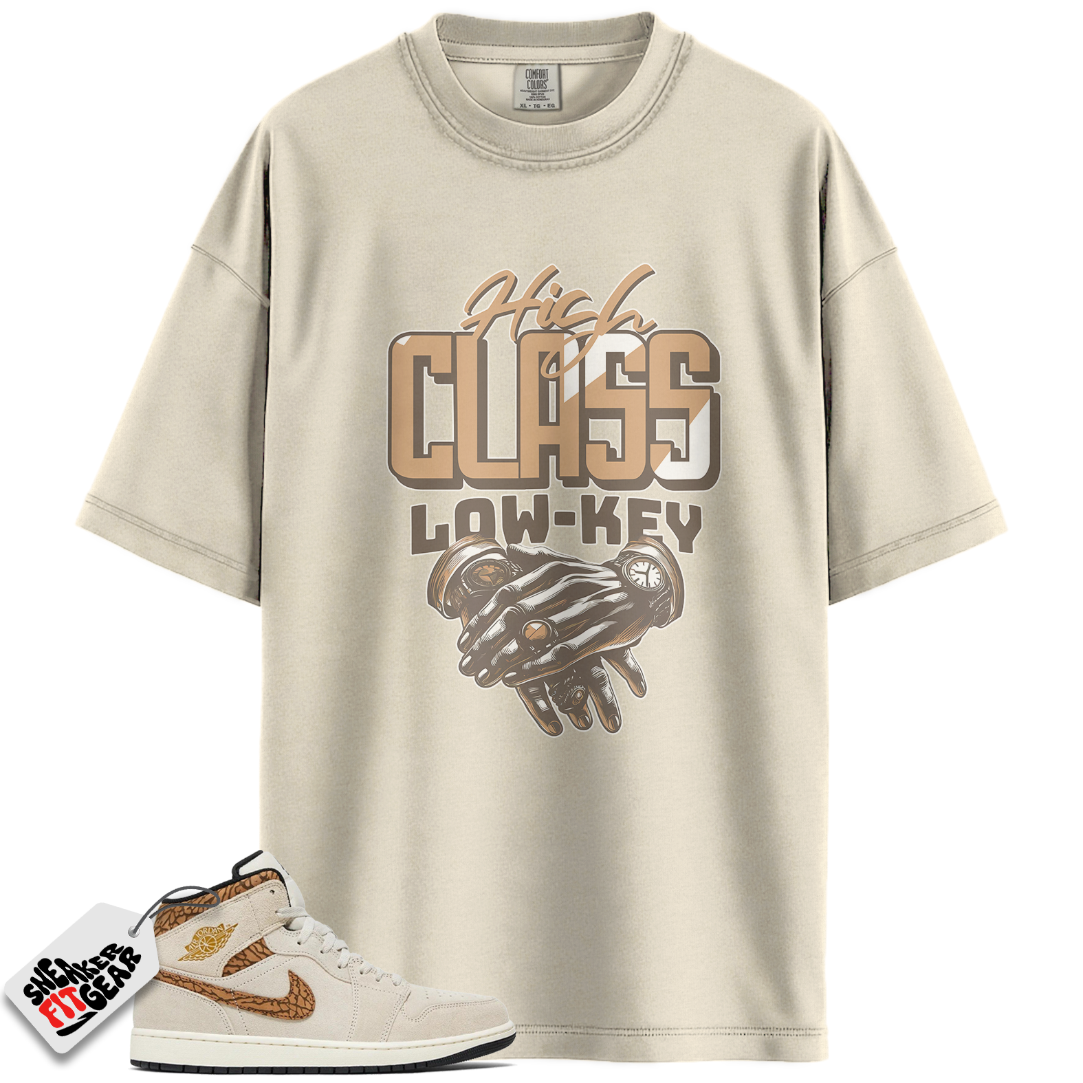 Jordan 1 Mid SE Brown Elephant Match Shirts, High Class Shirt Brown To Match Jordan 1 Mid SE Brown Elephant