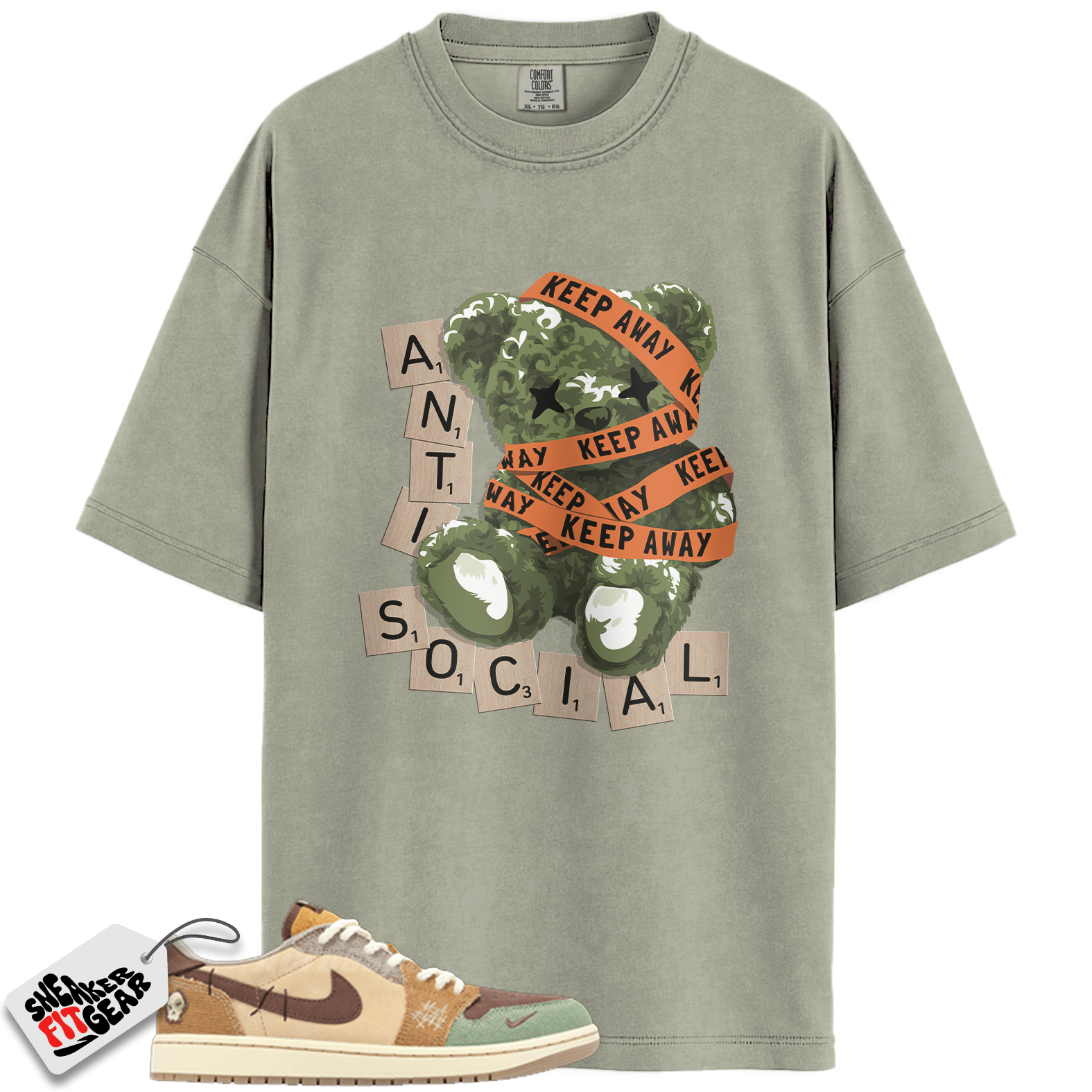 Jordan 1 Retro Low OG Zion Williamson Voodoo Match Shirts, Anti Social To Match Jordan 1 Retro Low OG Zion Williamson Voodoo Main image