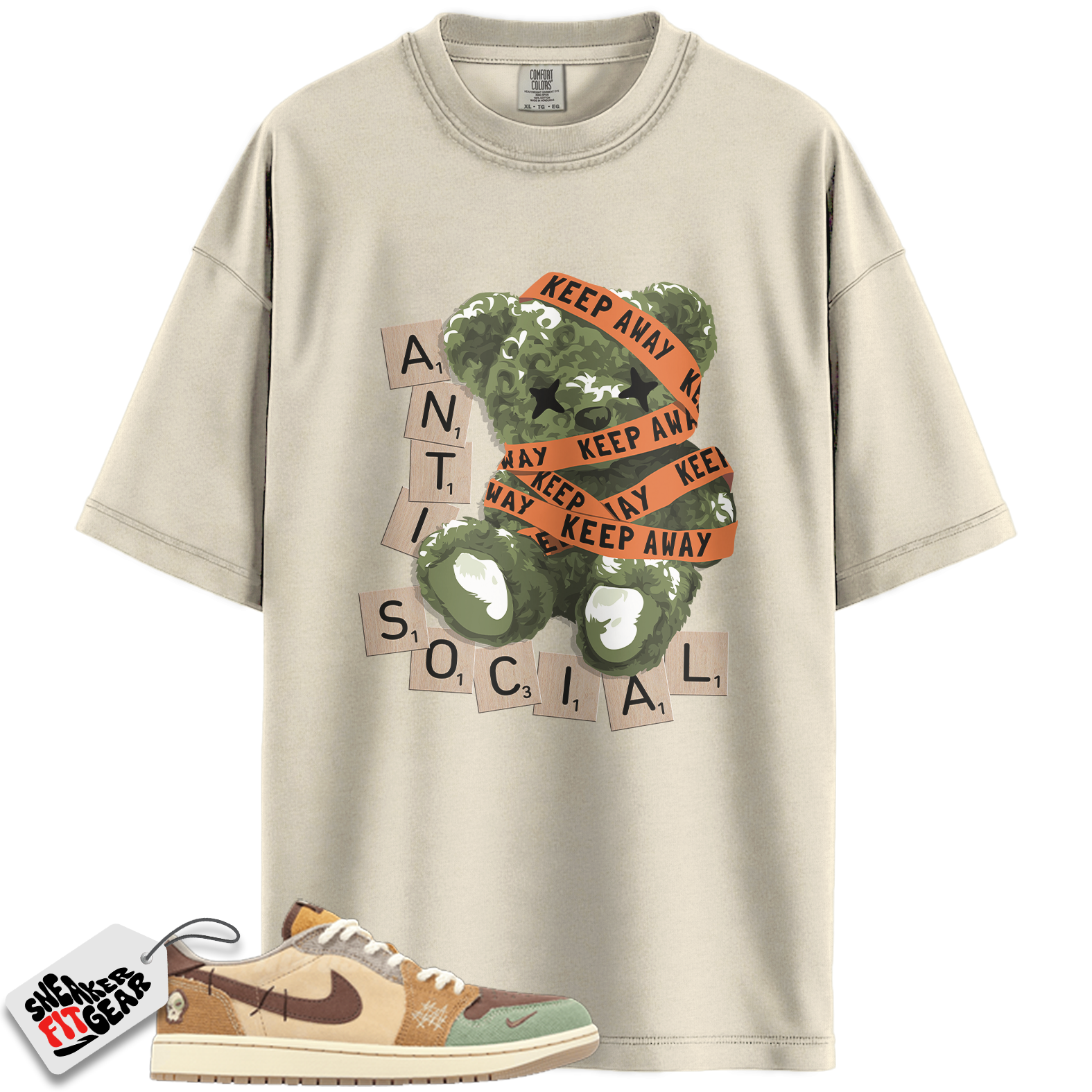 Jordan 1 Retro Low OG Zion Williamson Voodoo Match Shirts, Anti Social To Match Jordan 1 Retro Low OG Zion Williamson Voodoo Main image