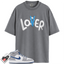 Jordan 1 Mid True Blue Cement Match Shirts, Lover Loser Shirt To Match Jordan 1 Mid True Blue Cement