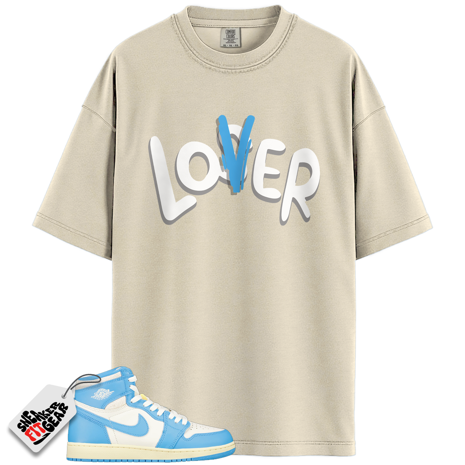 Jordan 1 Retro High OG UNC Reimagined Match Shirts, Lover Loser Shirt To Match Jordan 1 Retro High OG UNC Reimagined Main image
