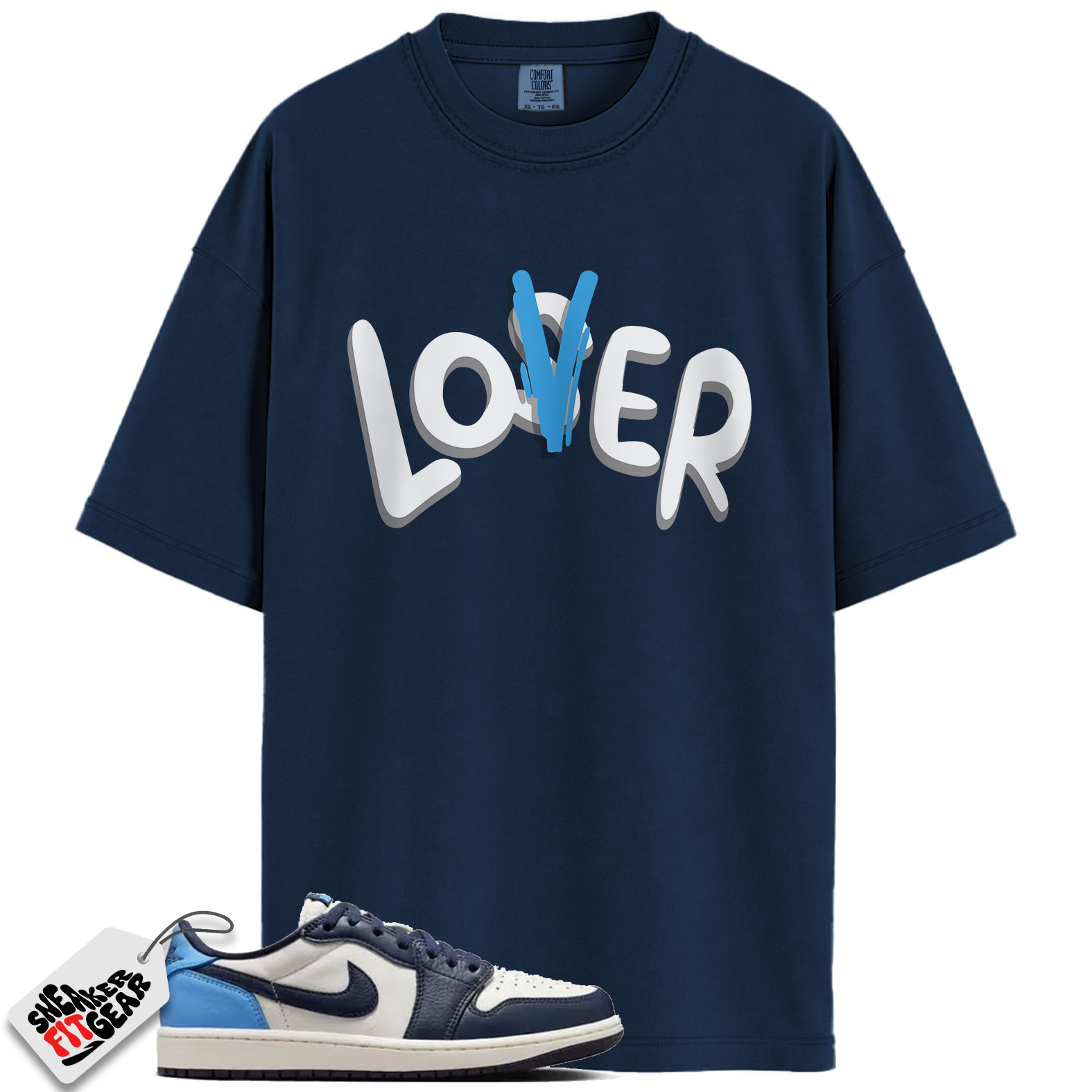 Jordan 1 Low OG Obsidian Match Shirts, Lover Loser Shirt To Match Jordan 1 Low OG Obsidian