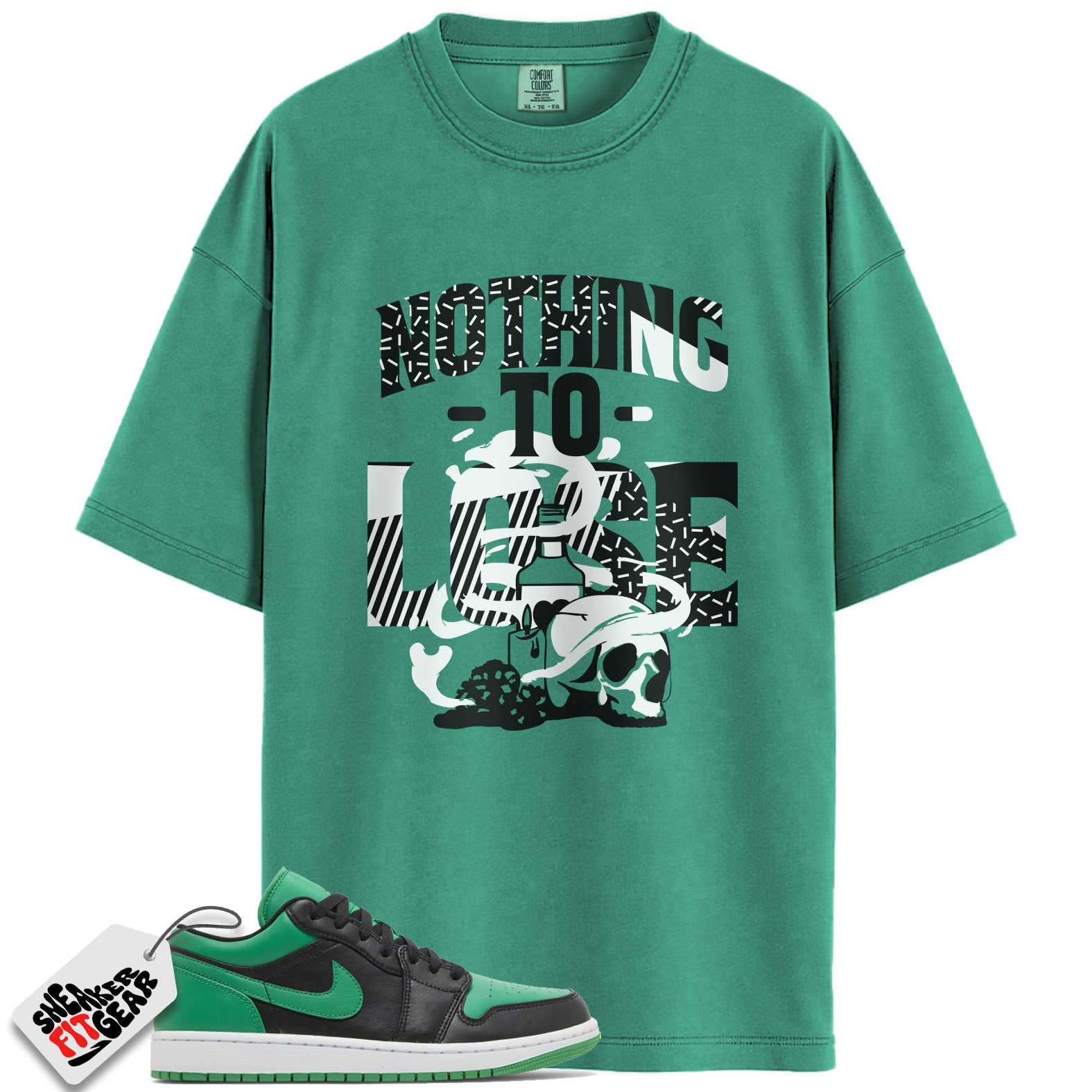 Jordan 1 Low Lucky Green Match Shirts, Nothing to Lose Shirt To Match Jordan 1 Low Lucky Green Main image