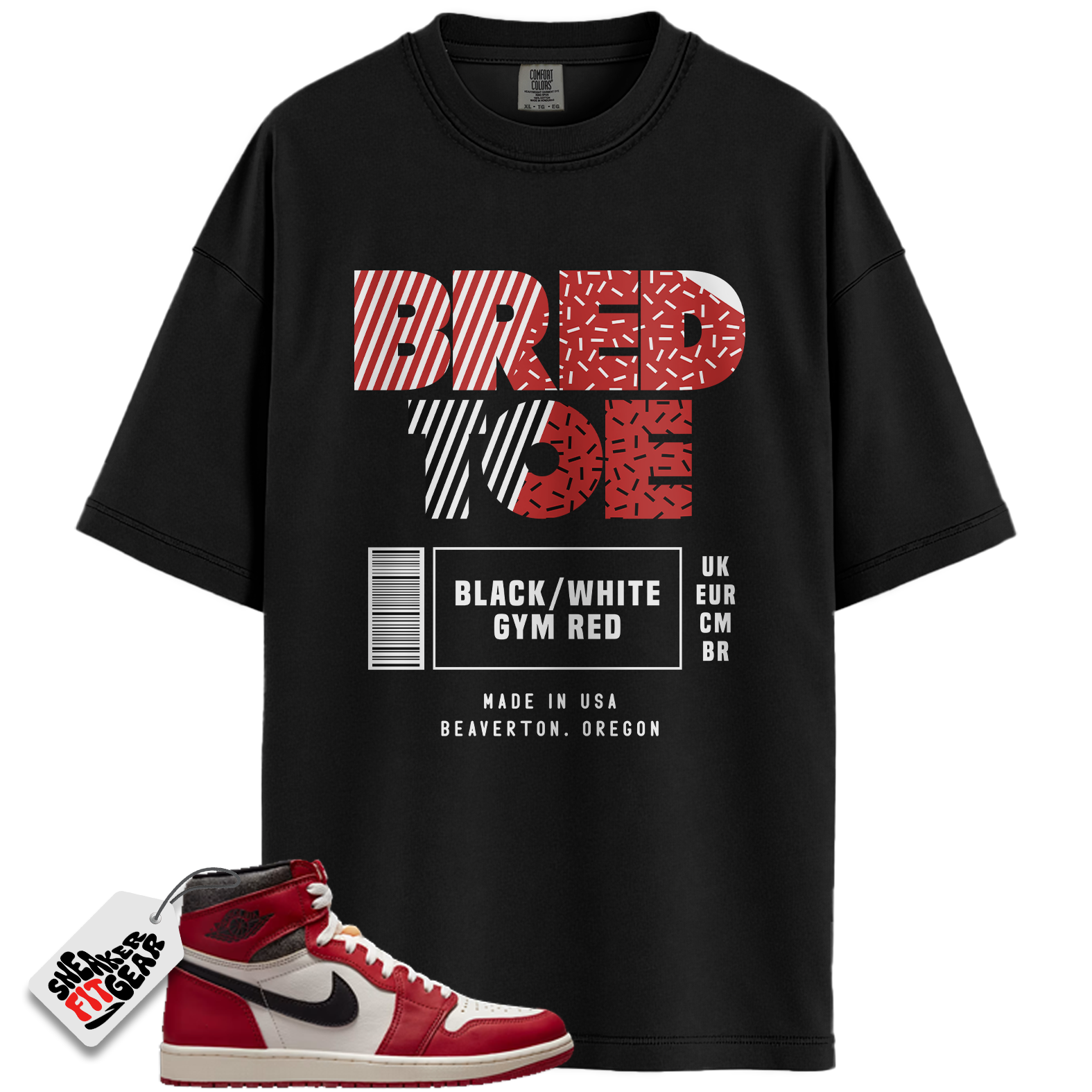 Chicago Jordan 1s Lost and Found Match Shirts, Bred Toe 1 Shirt To Match Chicago Jordan 1s Lost and Found