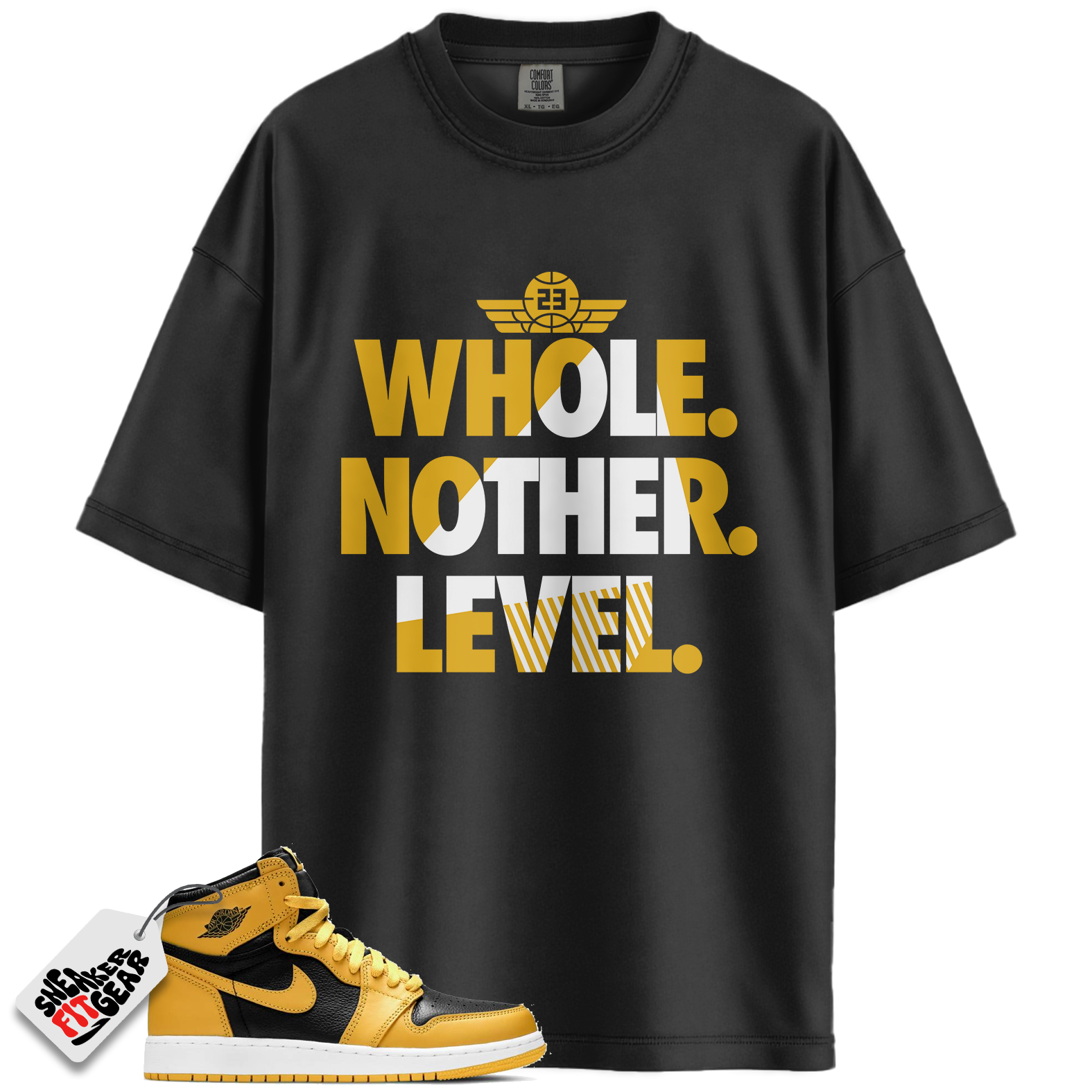 Jordan 1 Mid Yellow Ochre Match Shirts, Next Level Shirt To Match Jordan 1 Mid Yellow Ochre