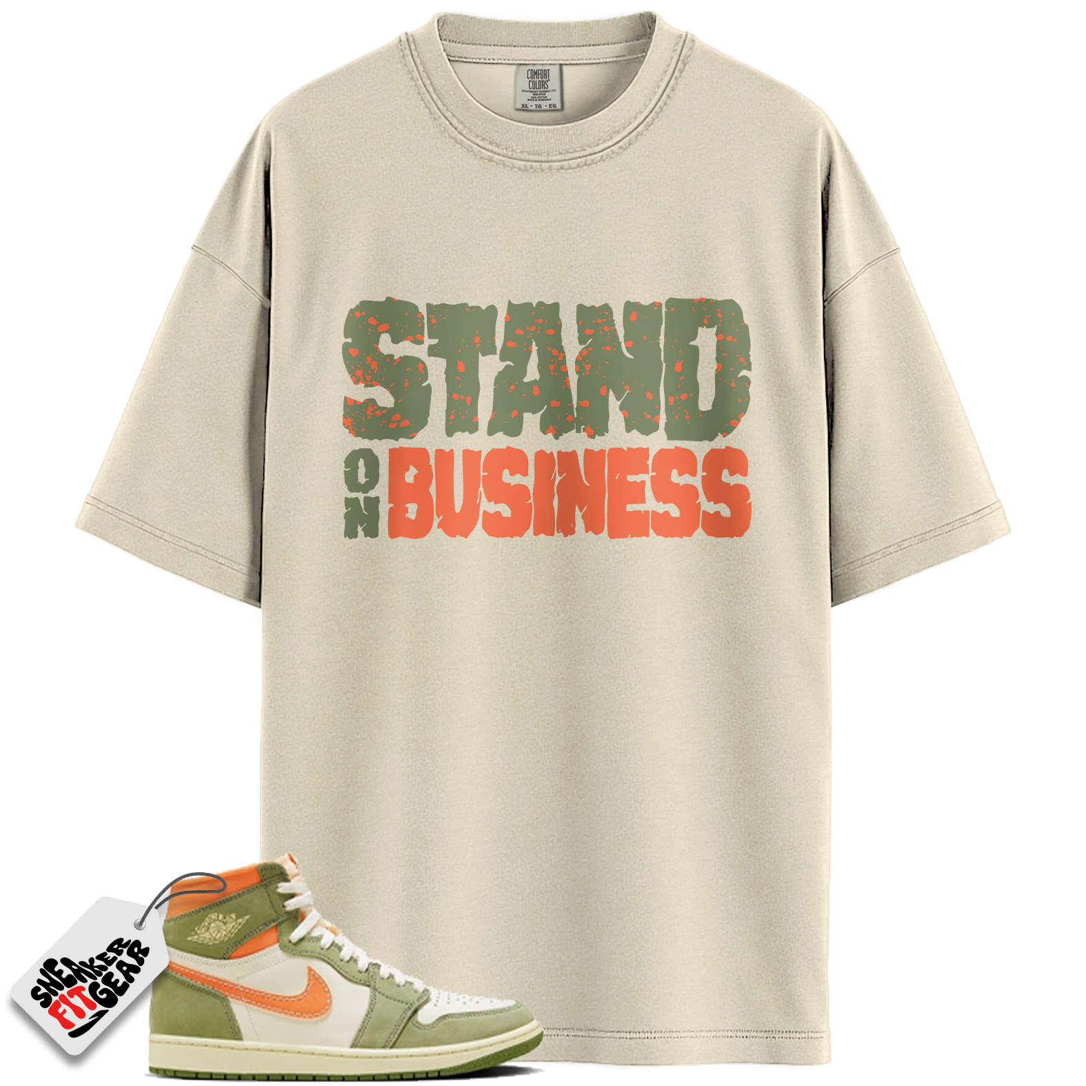 Jordan 1 High OG Craft Celadon Match Shirts, Stand On Business To Match Jordan 1 High OG Craft Celadon