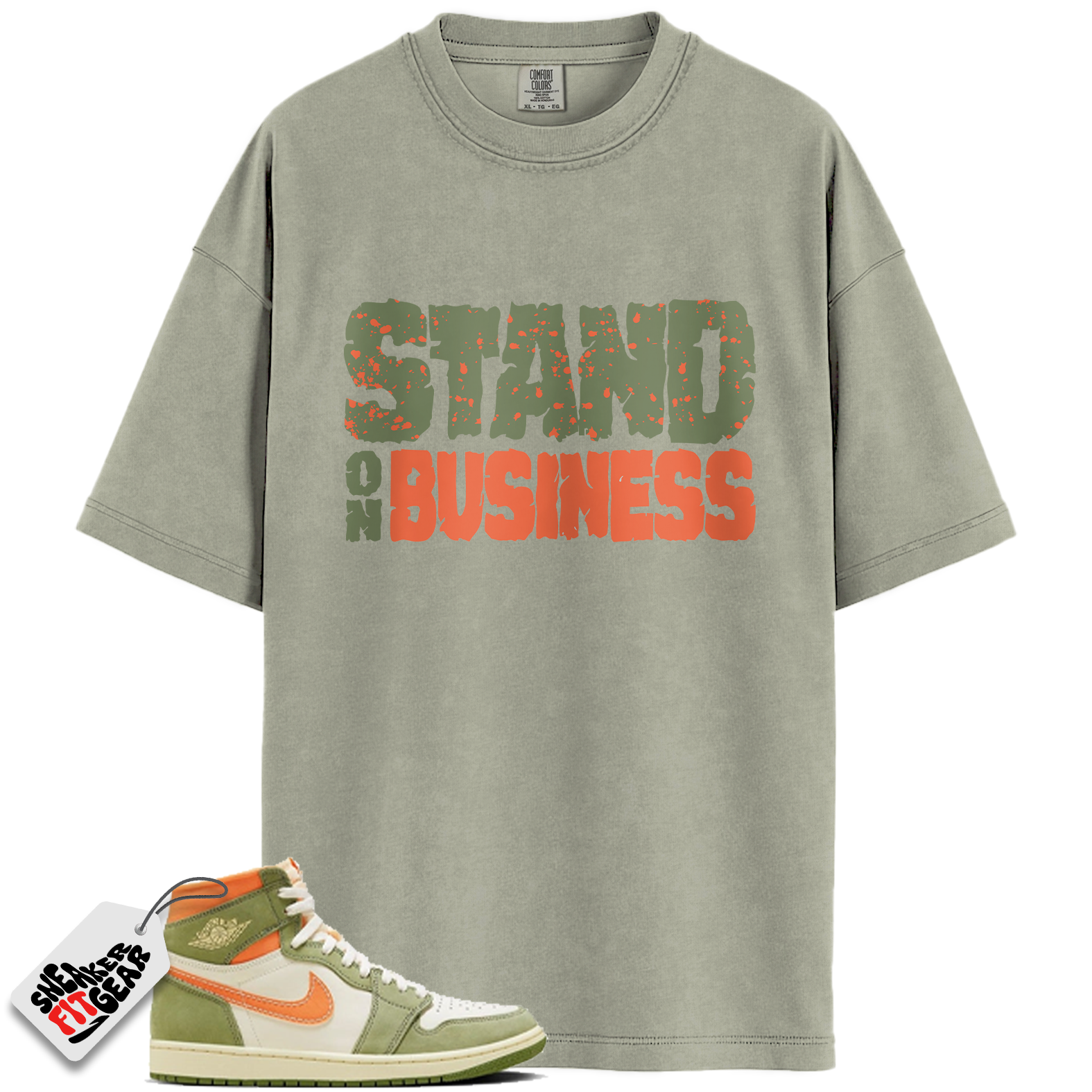 Jordan 1 High OG Craft Celadon Match Shirts, Stand On Business To Match Jordan 1 High OG Craft Celadon