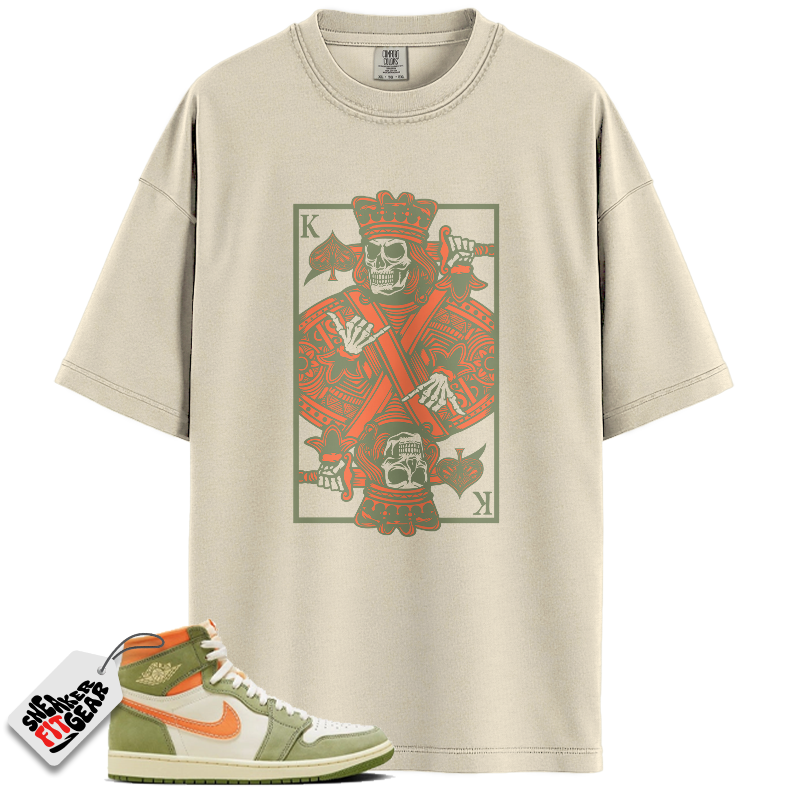 Jordan 1 High OG Craft Celadon Match Shirts, KC To Match Jordan 1 High OG Craft Celadon