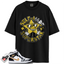 Jordan 1 Mid Patent Black White Gold Match Shirts, Superstar Sneaker Shirt To Match Jordan 1 Mid Patent Black White Gold
