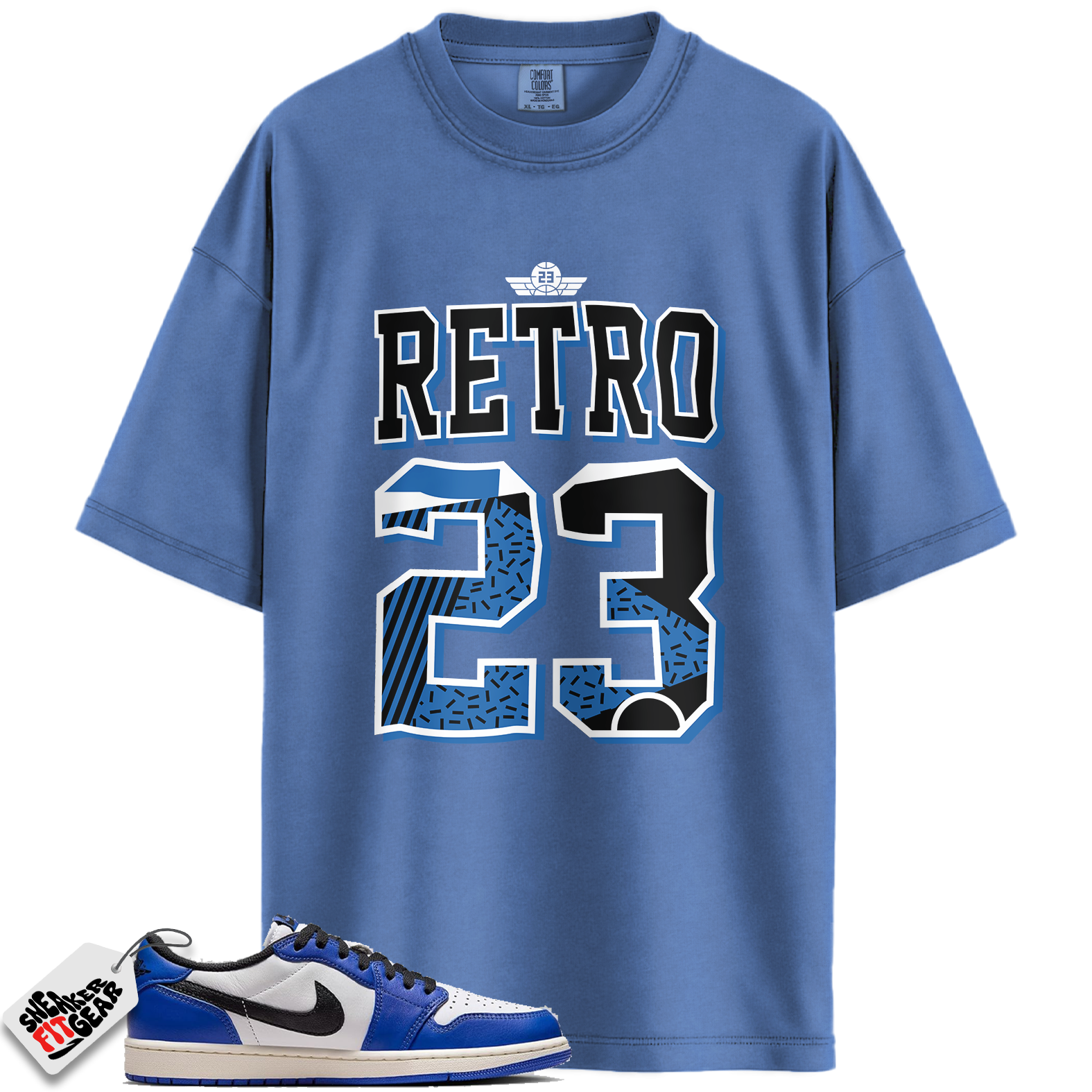 Jordan 1 Low Game Royal Style Match Shirts, Retro 23 Royal Toe Shirt To Match Jordan 1 Low Game Royal Style