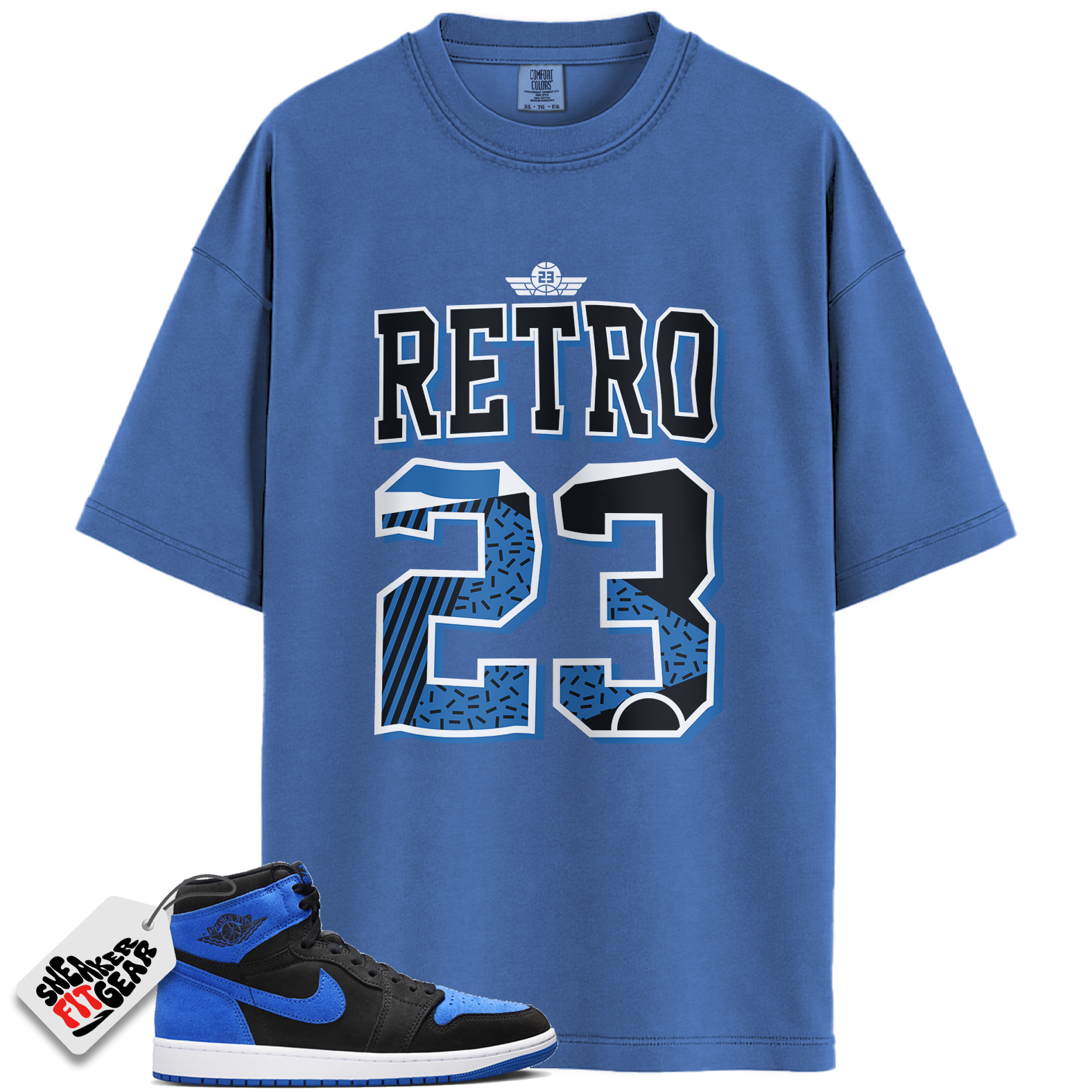 Jordan 1 Retro High OG Royal Reimagined Match Shirts, Retro 23 Royal Toe Shirt To Match Jordan 1 Retro High OG Royal Reimagined Main image