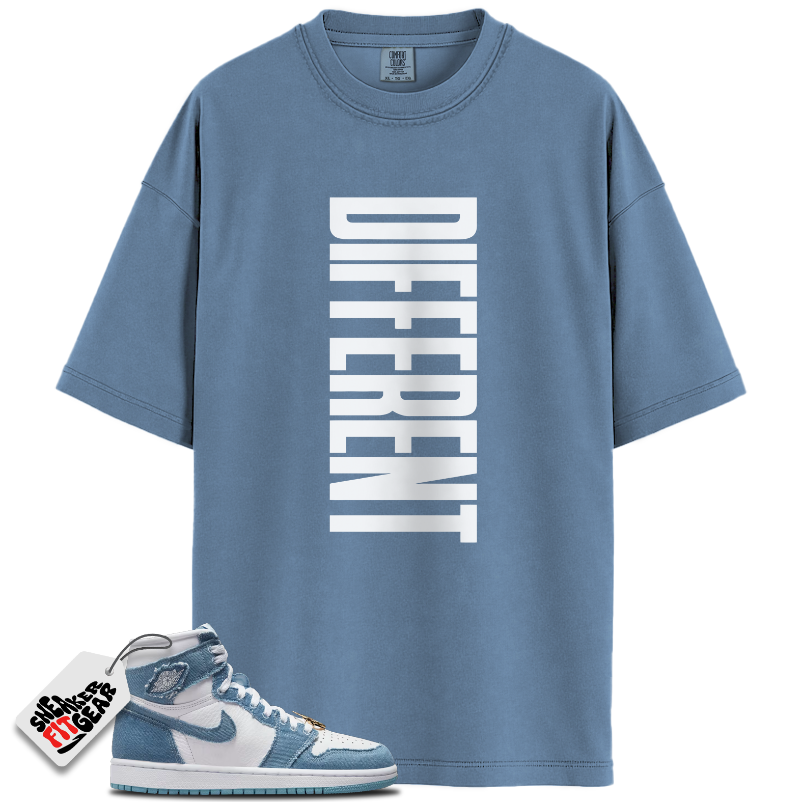 Women's 1s High OG Denim Match Shirts, DIFFERENT To Match Women's 1s High OG Denim
