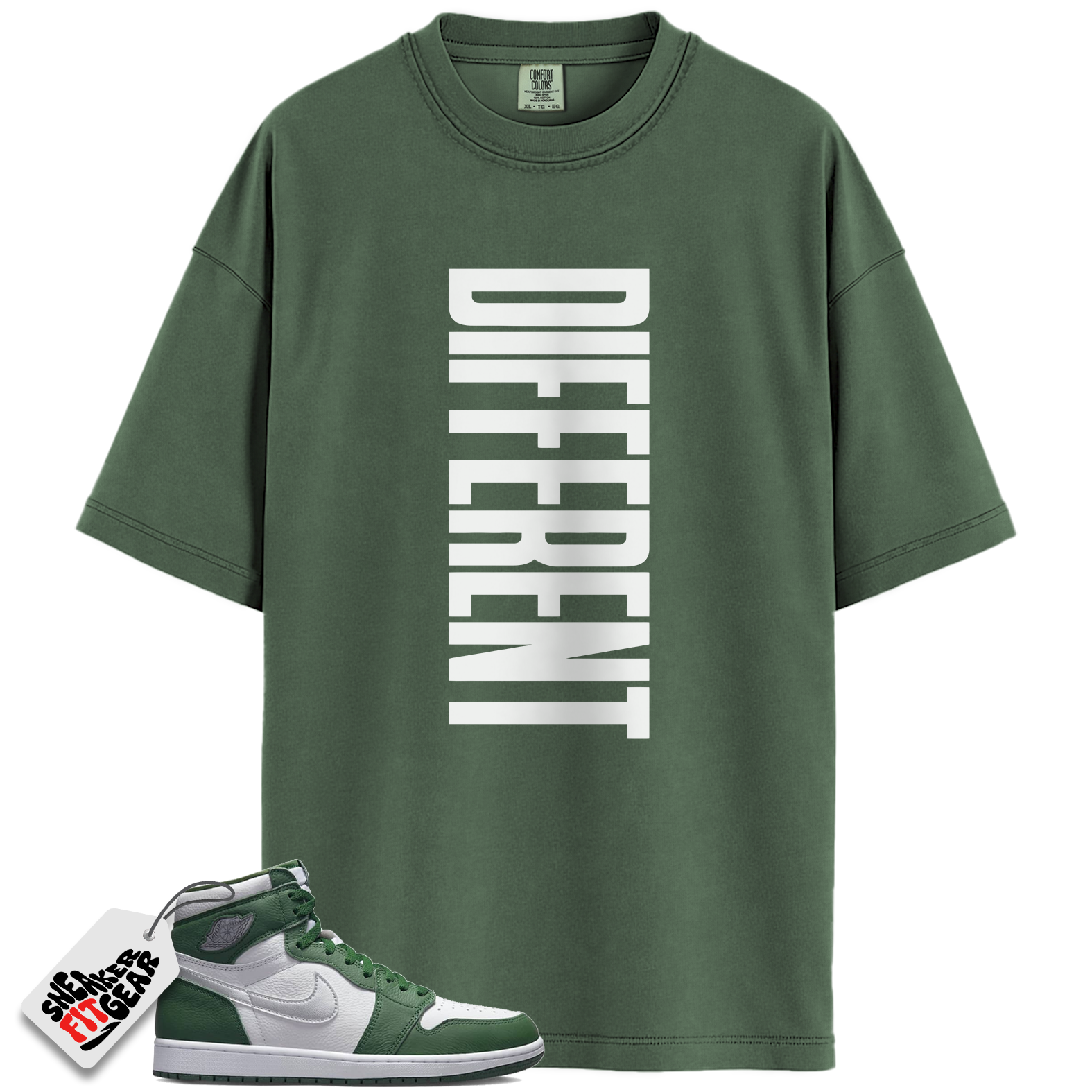 Jordan 1 Retro High OG Gorge Green Match Shirts, DIFFERENT To Match Jordan 1 Retro High OG Gorge Green