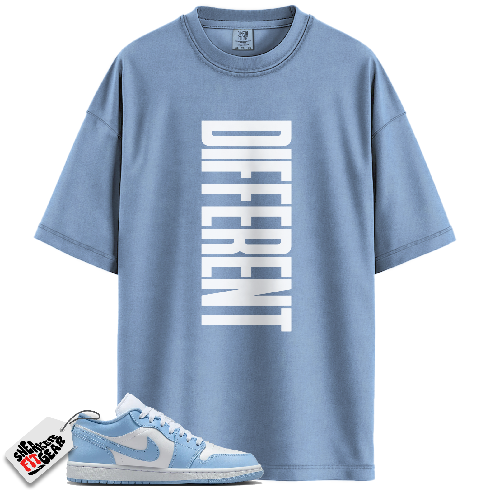 Jordan 1 Low White Aluminum Match Shirts, DIFFERENT To Match Jordan 1 Low White Aluminum Main image