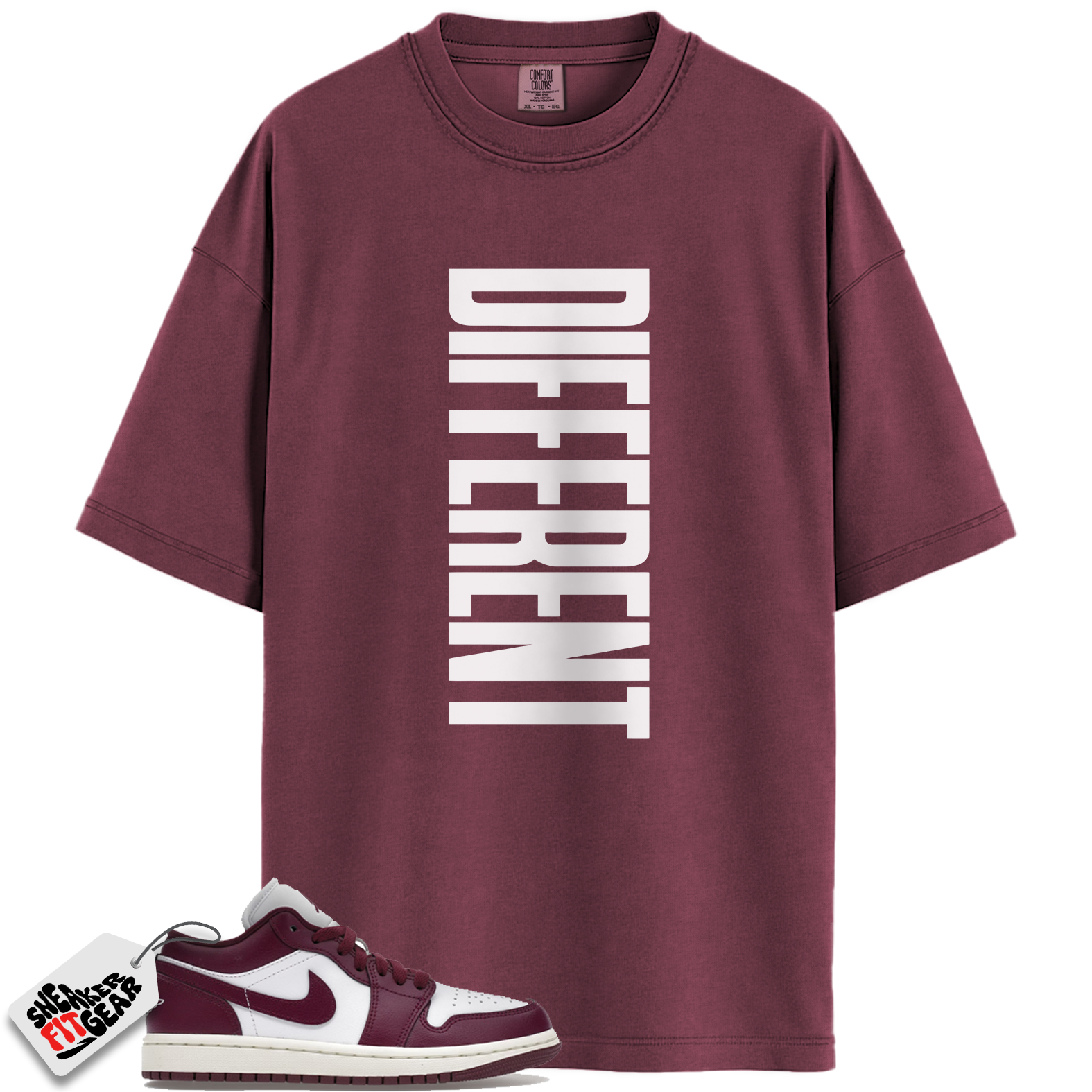 Jordan 1 Low Bordeaux Match Shirts, DIFFERENT To Match Jordan 1 Low Bordeaux