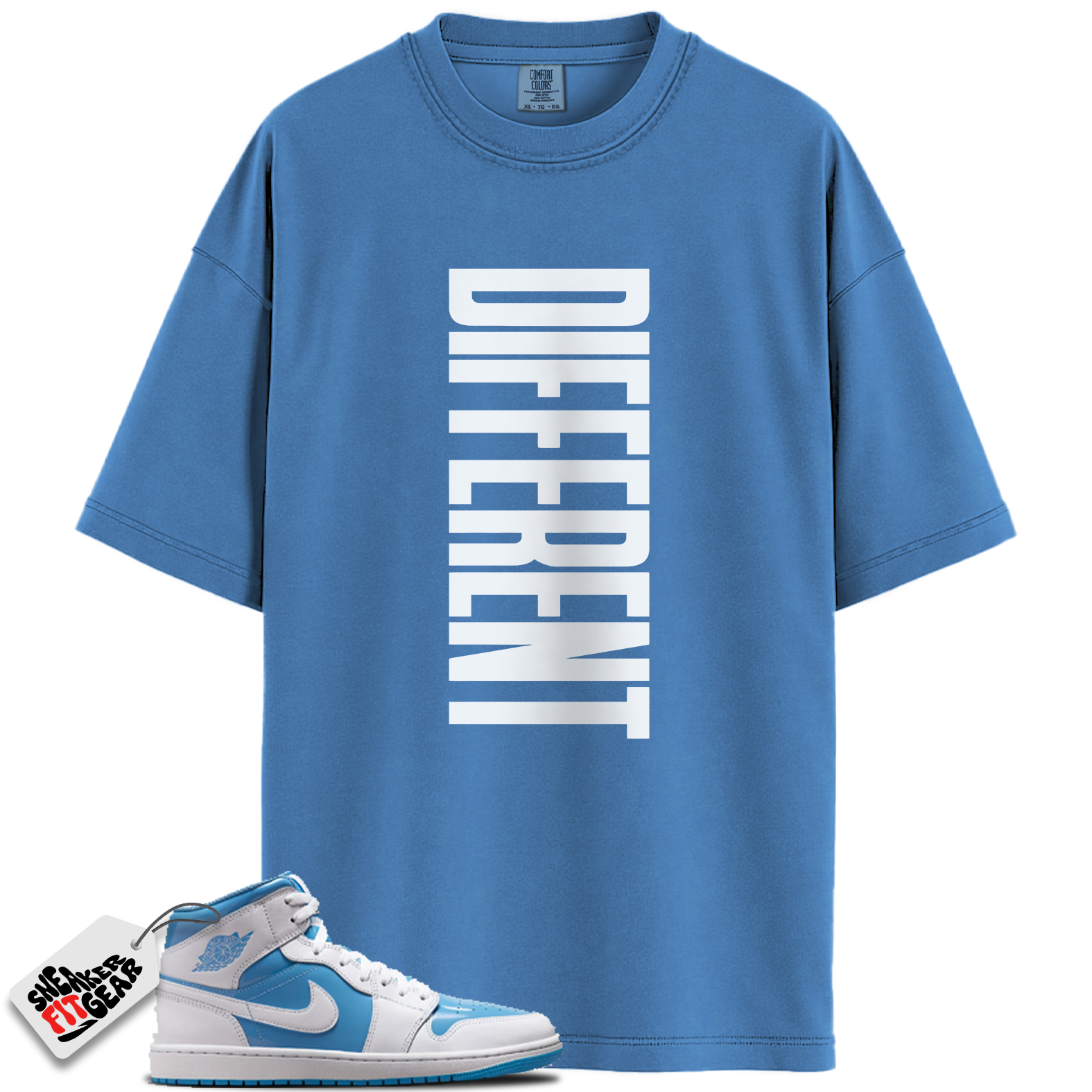 Jordan 1 Mid Legend Blue Match Shirts, DIFFERENT To Match Jordan 1 Mid Legend Blue