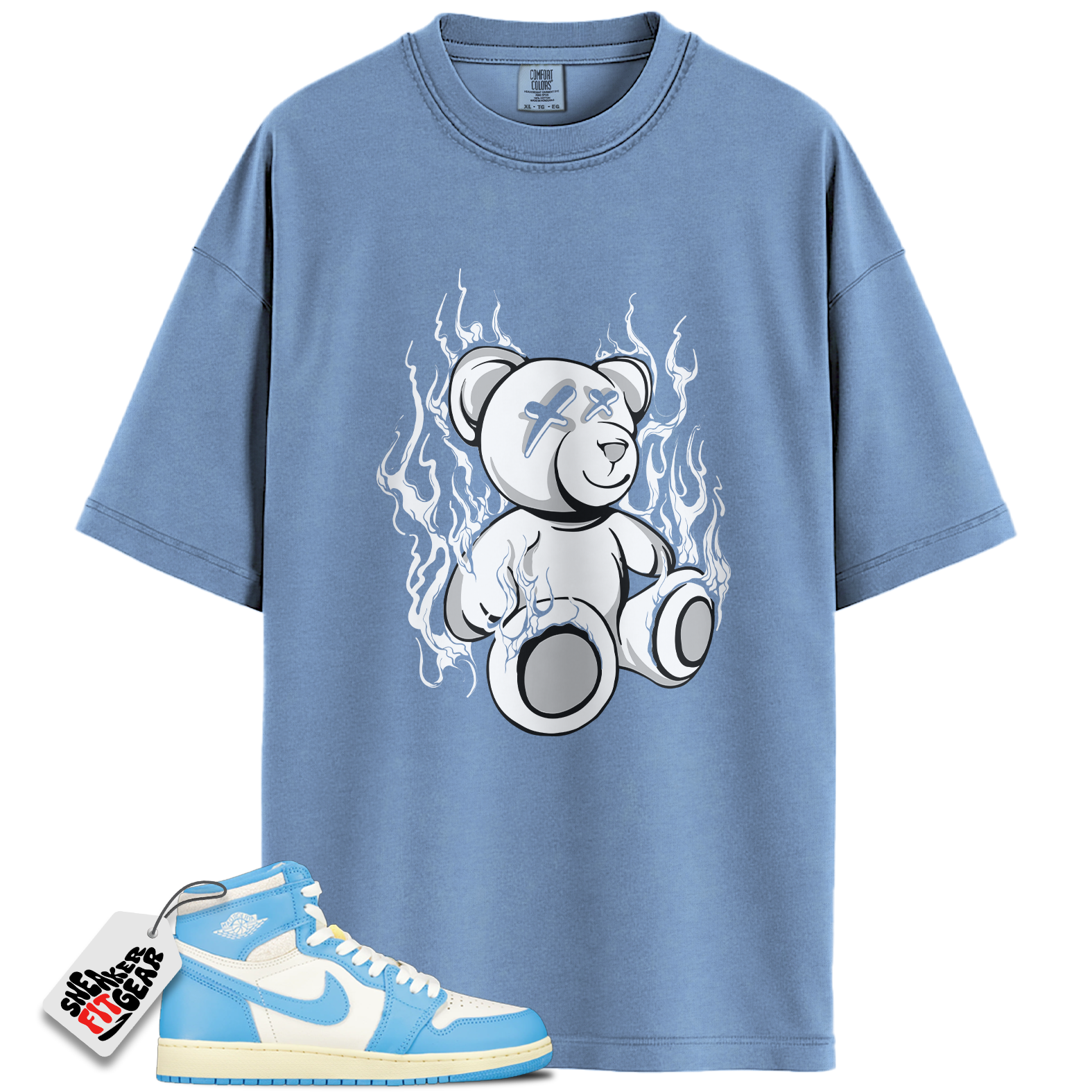 Jordan 1 Retro High OG UNC Reimagined Match Shirts, LIT To Match Jordan 1 Retro High OG UNC Reimagined