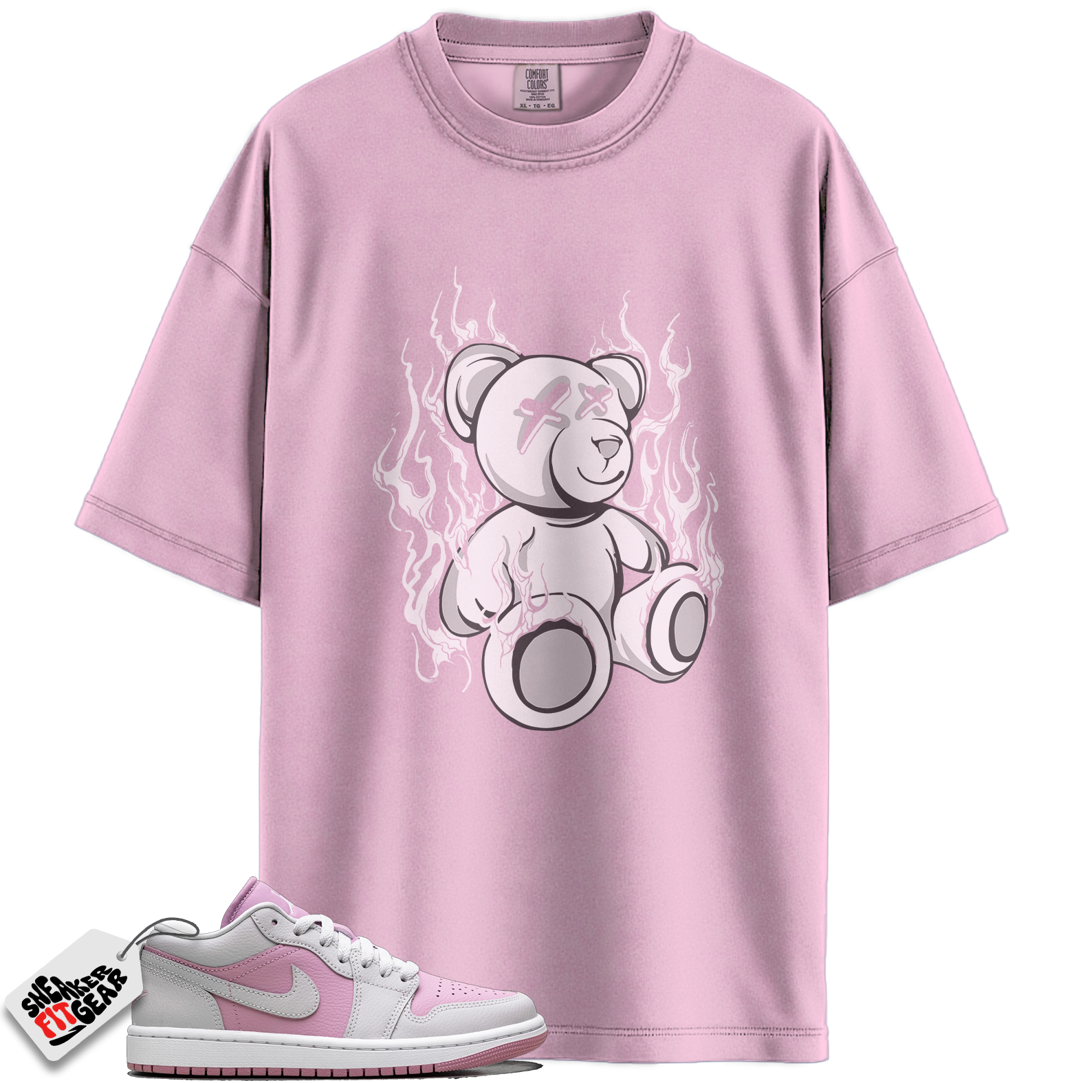 Women's Jordan 1 Low Orchid Neutral Grey Match Shirts, LIT To Match Women's Jordan 1 Low Orchid Neutral Grey