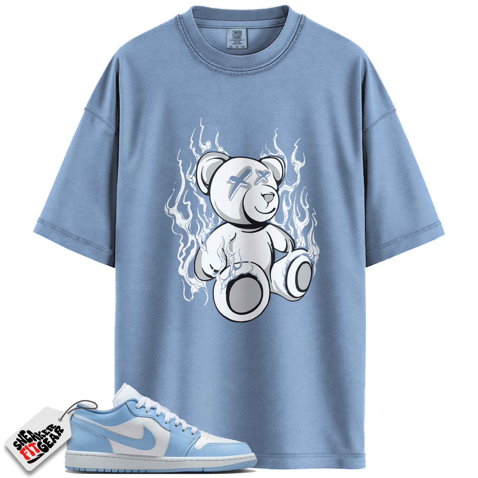 Jordan 1 Low White Aluminum Match Shirts, LIT To Match Jordan 1 Low White Aluminum