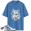 Jordan 1 Mid Legend Blue Match Shirts, LIT To Match Jordan 1 Mid Legend Blue