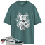 Jordan 1 Mid SE Oxidized Green Match Shirts, LIT To Match Jordan 1 Mid SE Oxidized Green