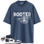 Jordan 1 High OG Midnight Navy Match Shirts, ROOTED To Match Jordan 1 High OG Midnight Navy