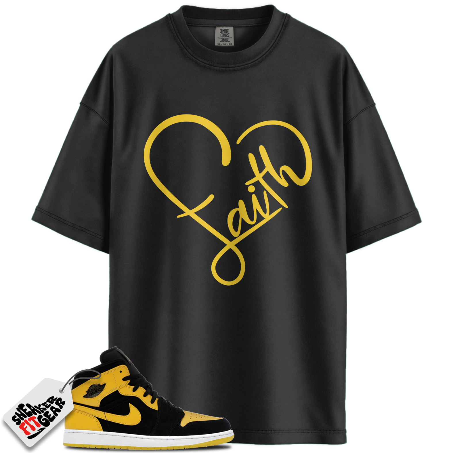 Jordan 1 Mid New Love (2025) Match Shirts, FAITH To Match Jordan 1 Mid New Love (2025)