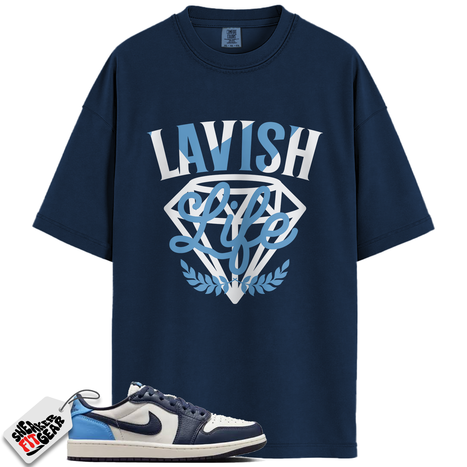 Jordan 1 Low OG Obsidian Match Shirts, Lavish Sneaker Shirt To Match Jordan 1 Low OG Obsidian