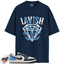 Jordan 1 Low OG Obsidian Match Shirts, Lavish Sneaker Shirt To Match Jordan 1 Low OG Obsidian