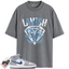 Jordan 1 Mid True Blue Cement Match Shirts, Lavish Sneaker Shirt To Match Jordan 1 Mid True Blue Cement