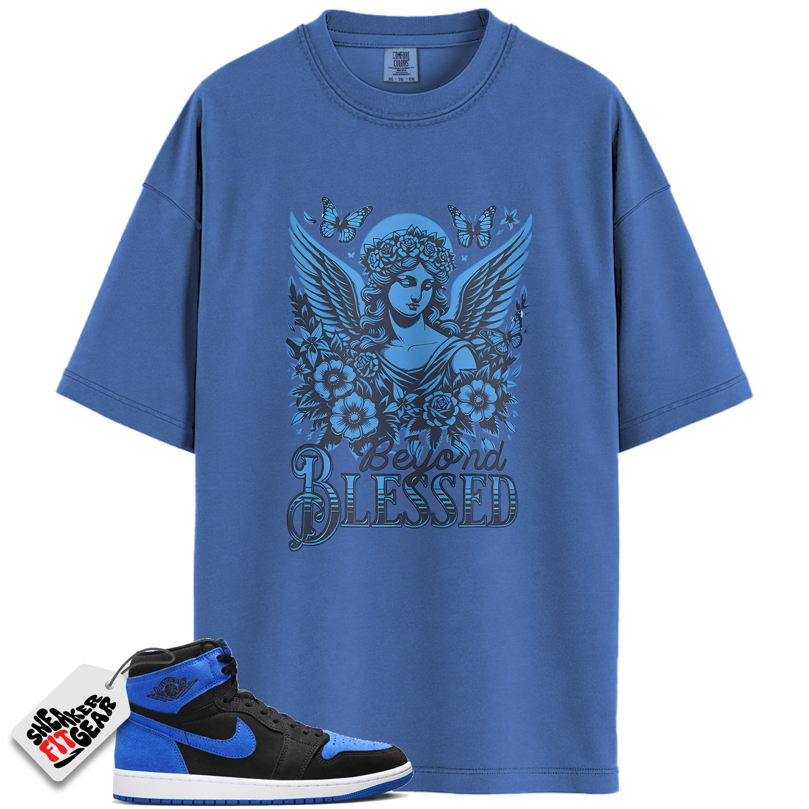 Jordan 1 Retro High OG Royal Reimagined Match Shirts, Blessed Sneaker Shirt To Match Jordan 1 Retro High OG Royal Reimagined