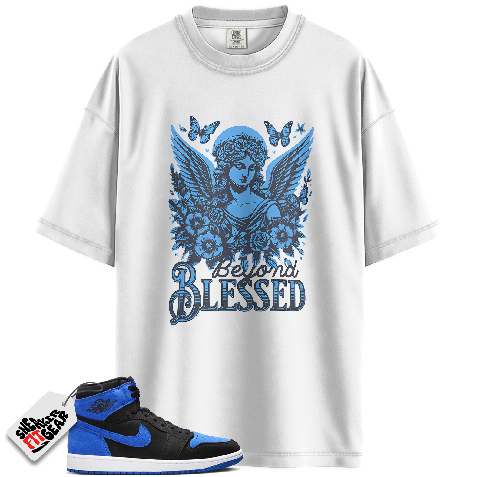 Jordan 1 Retro High OG Royal Reimagined Match Shirts, Blessed Sneaker Shirt To Match Jordan 1 Retro High OG Royal Reimagined
