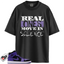 Jordan 1 Mid Purple Black Match Shirts, Real Ones Move in Silence T-Shirt To Match Jordan 1 Mid Purple Black