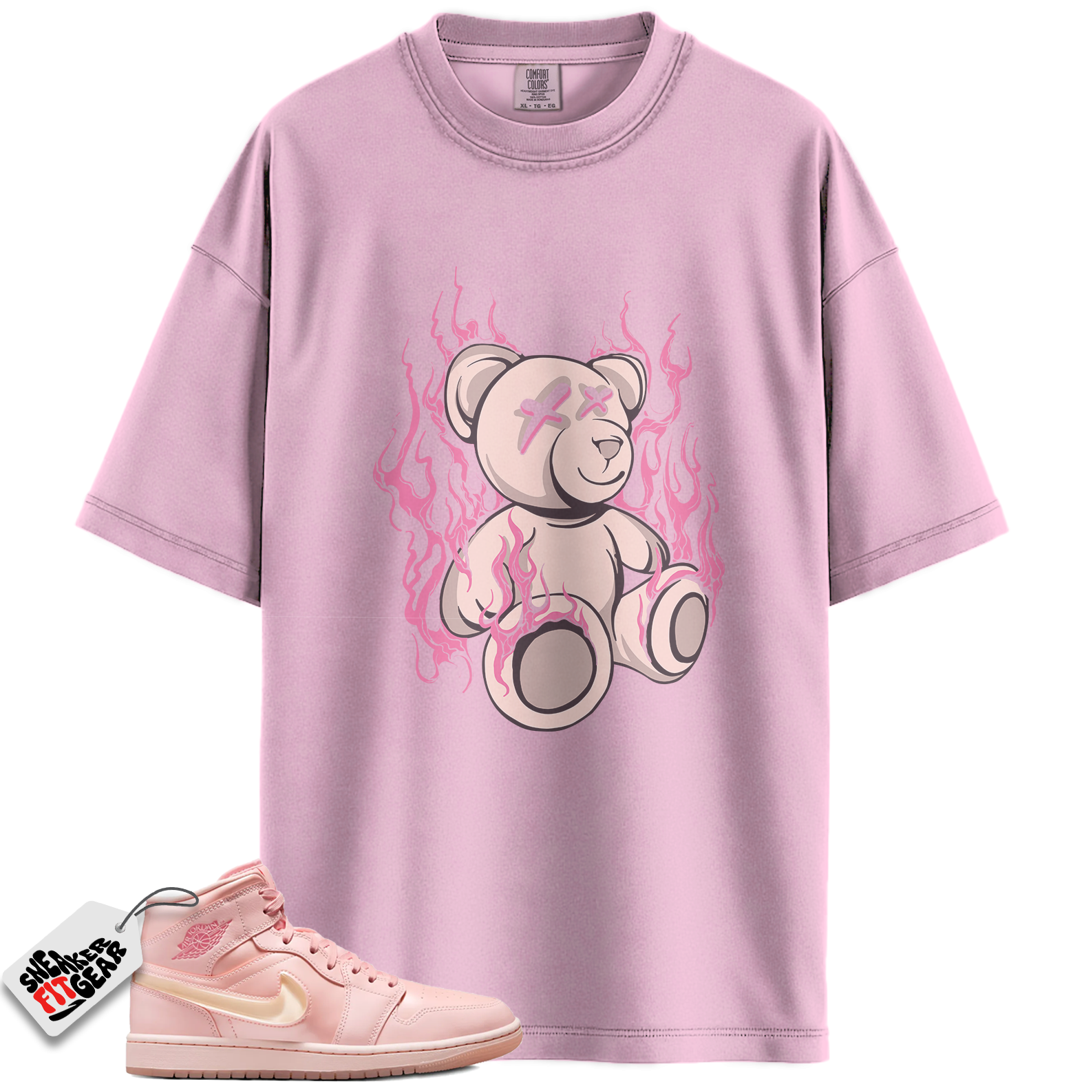 Women's Jordan 1 Mid Patent Valentine's Day Match Shirts, LIT To Match Women's Jordan 1 Mid Patent Valentine's Day Main image