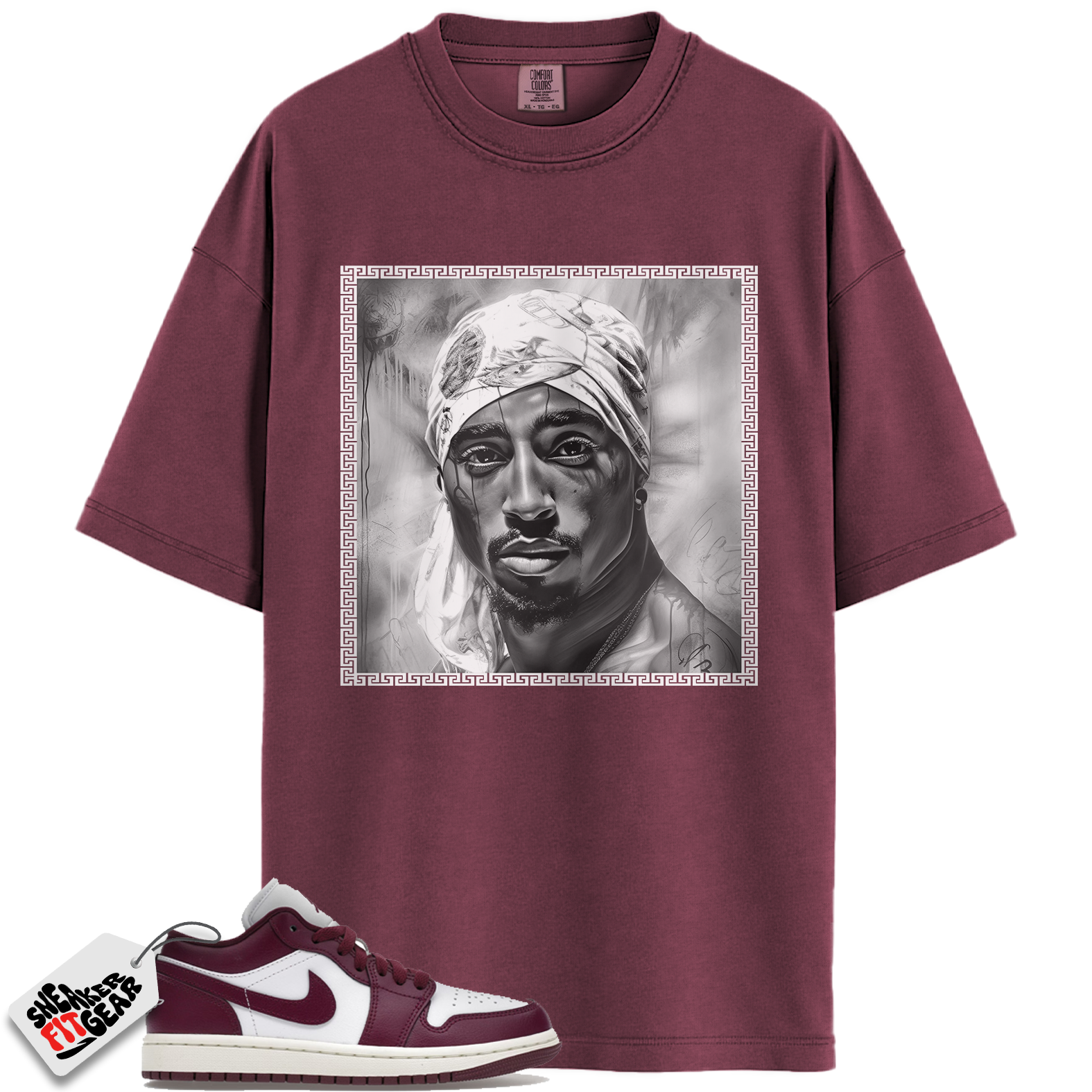 Jordan 1 Low Bordeaux Match Shirts, PAC To Match Jordan 1 Low Bordeaux