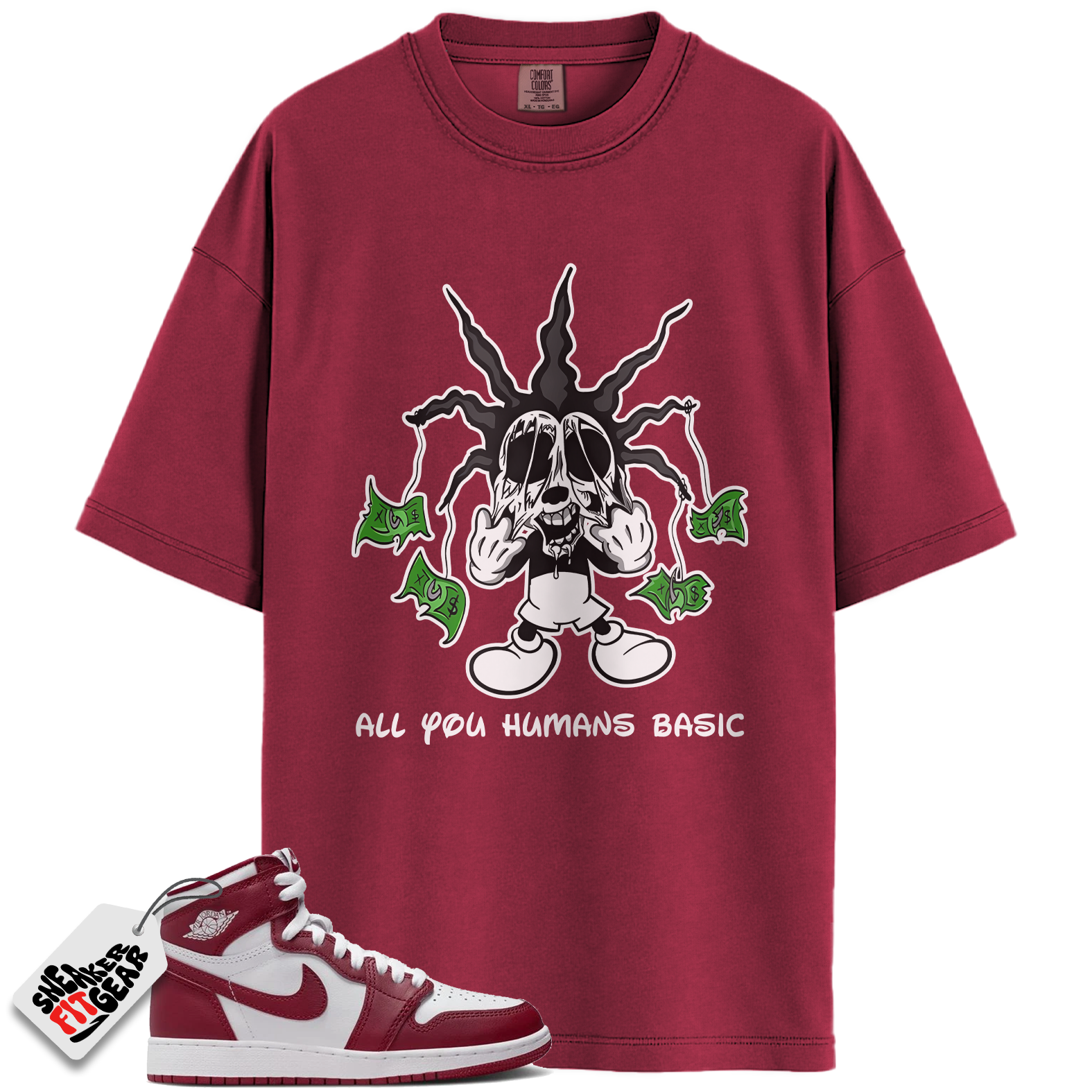 Jordan 1 Retro High OG Artisanal Team Red Match Shirts, HOOK To Match Jordan 1 Retro High OG Artisanal Team Red