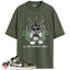 Jordan 1 Mid Black White Olive Match Shirts, HOOK To Match Jordan 1 Mid Black White Olive