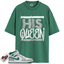 Jordan 1 Mid SE Grey Green Match Shirts, His Queen To Match Jordan 1 Mid SE Grey Green