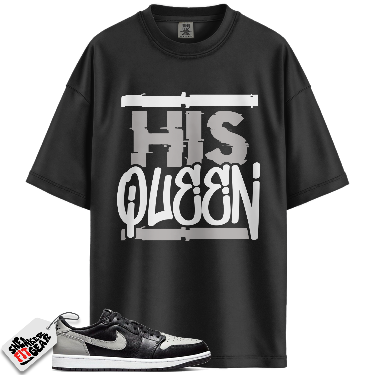Jordan 1 Retro Low OG Shadow (2024) Match Shirts, His Queen To Match  Jordan 1 Retro Low OG Shadow (2024)