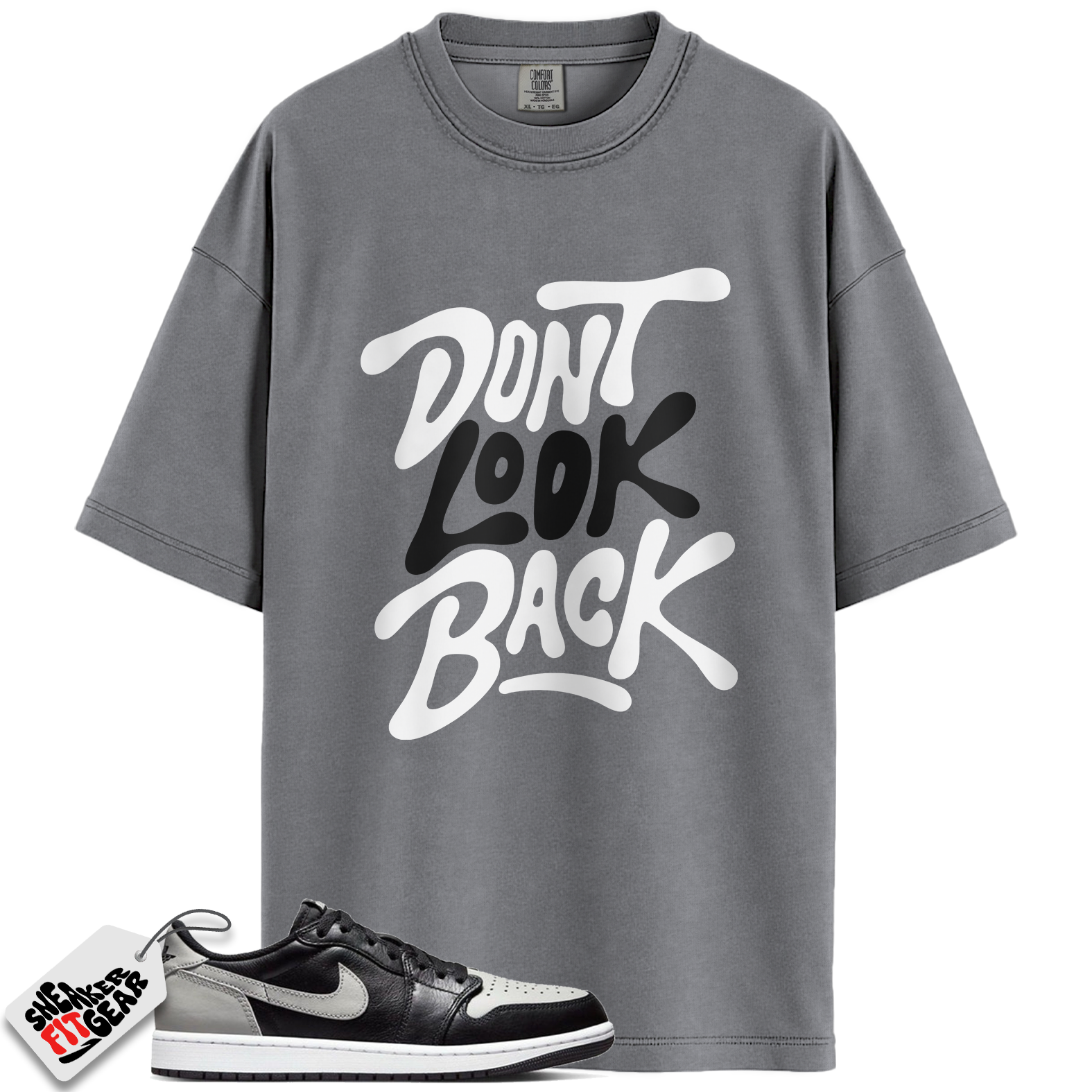 Jordan 1 Retro Low OG Shadow (2024) Match Shirts, Don’t Look Back Shirt To Match  Jordan 1 Retro Low OG Shadow (2024) Main image