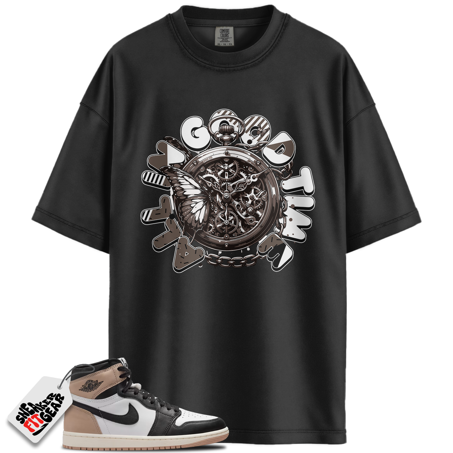 Women's 1s Retro High OG Latte Match Shirts, All In Good Time Shirt To Match Women's 1s Retro High OG Latte