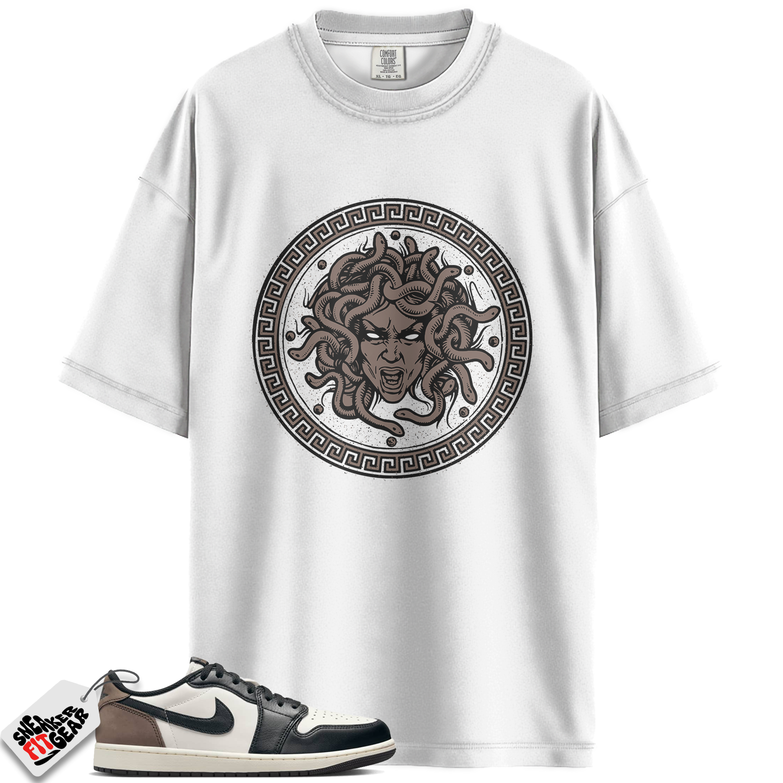 Jordan 1 Retro Low OG Mocha Match Shirts, Medusa Tee To Match Jordan 1 Retro Low OG Mocha