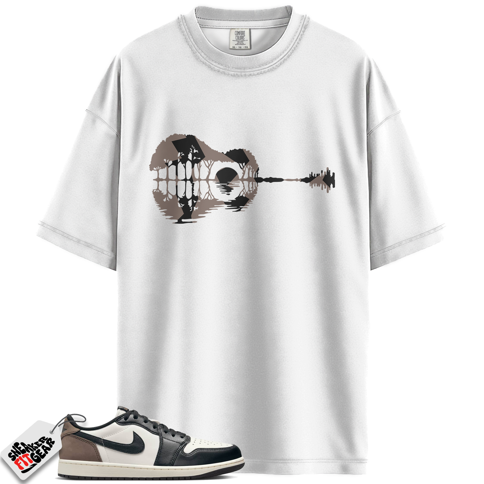 Jordan 1 Retro Low OG Mocha Match Shirts, Guitar Shirt To Match Jordan 1 Retro Low OG Mocha Main image