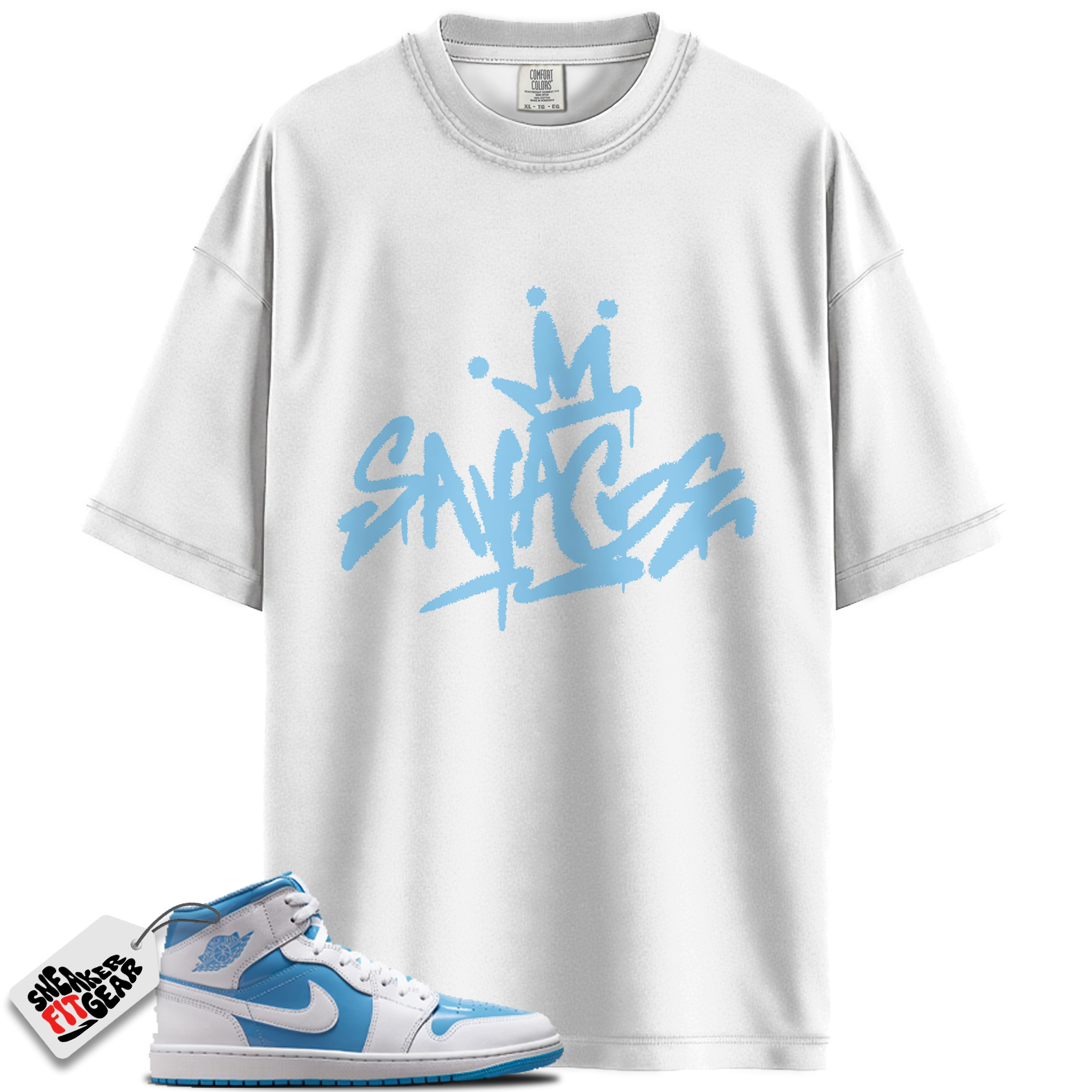 Jordan 1 Mid Legend Blue Match Shirts, Savage Style Shirt To Match Jordan 1 Mid Legend Blue