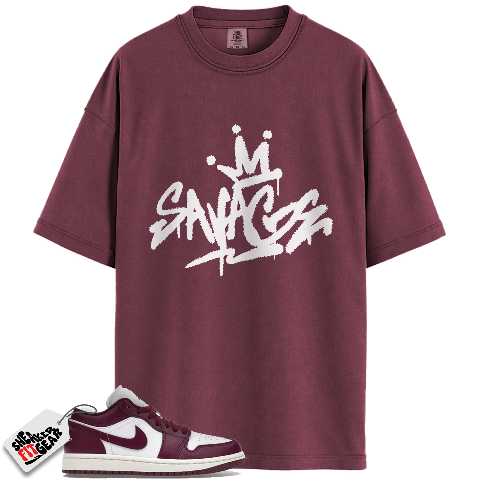 Jordan 1 Low Bordeaux Match Shirts, Savage Style Shirt To Match Jordan 1 Low Bordeaux