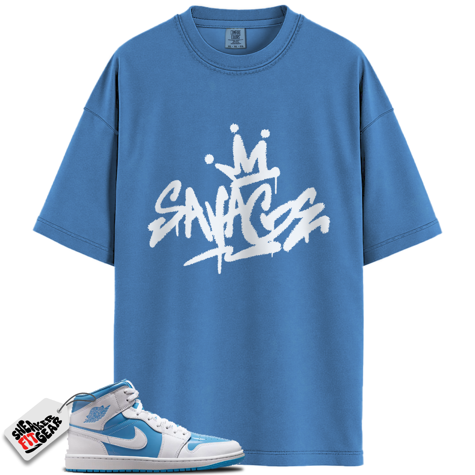 Jordan 1 Mid Legend Blue Match Shirts, Savage Style Shirt To Match Jordan 1 Mid Legend Blue Main image