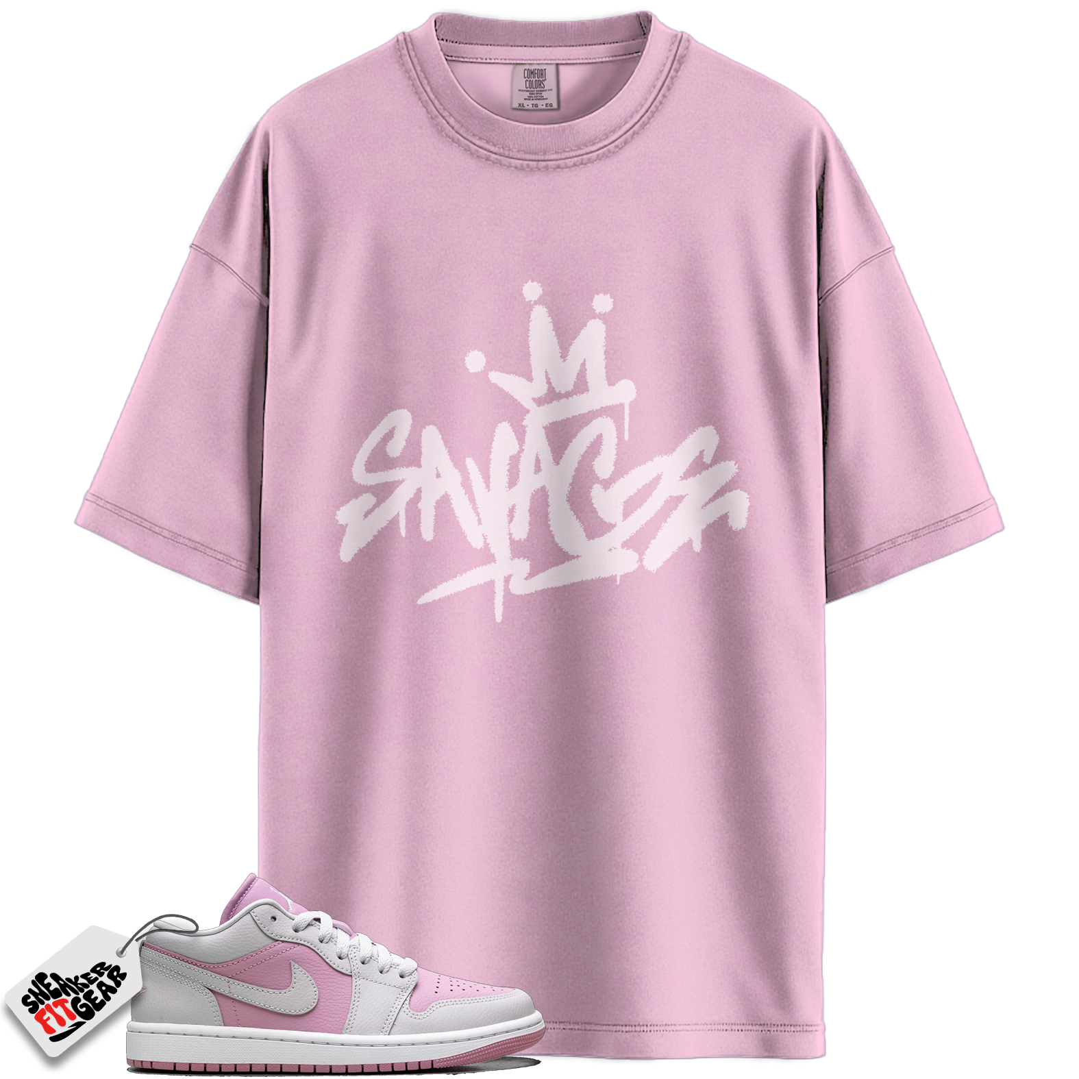 Women's Jordan 1 Low Orchid Neutral Grey Match Shirts, Savage Style Shirt To Match Women's Jordan 1 Low Orchid Neutral Grey